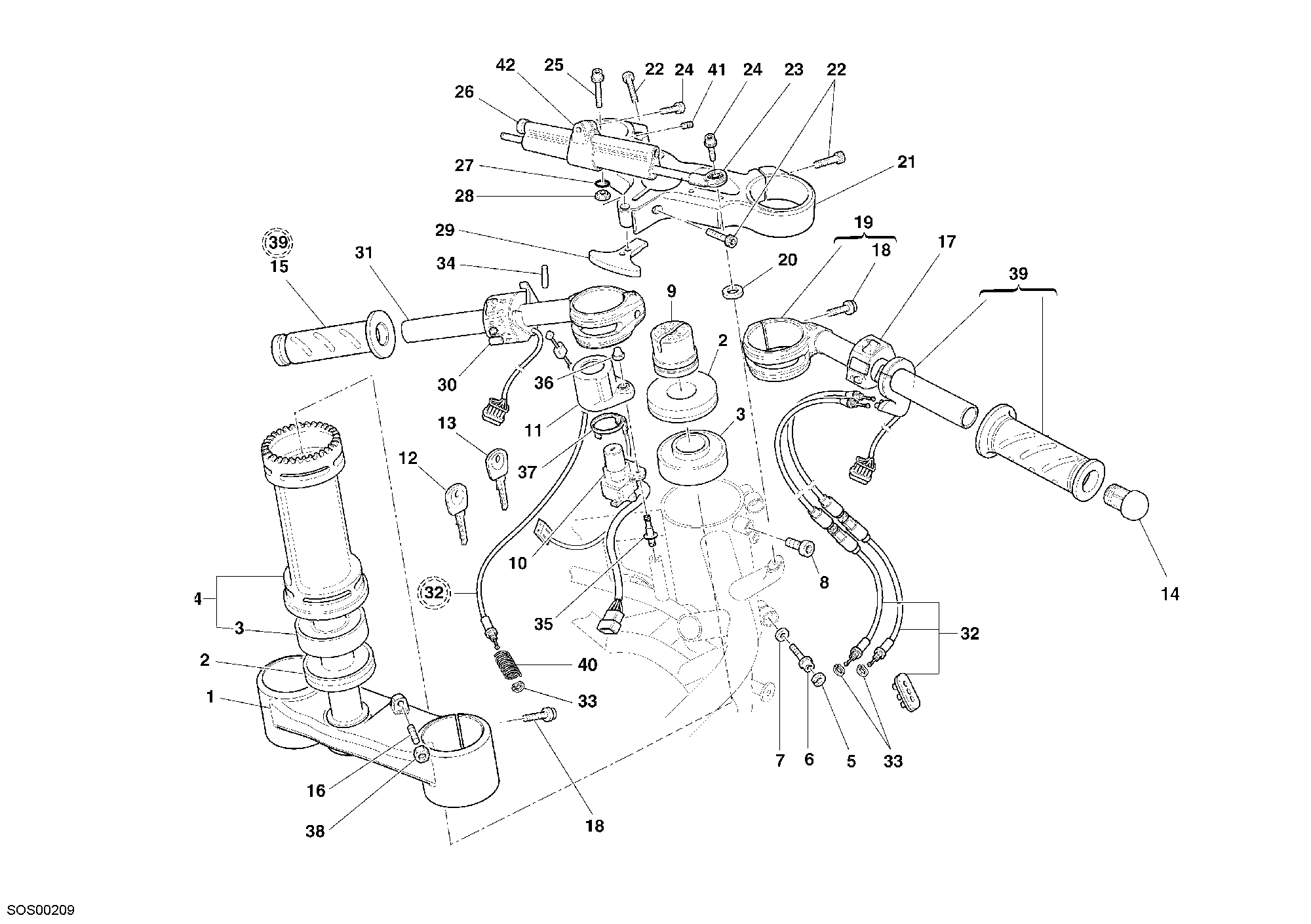 021 GUIDON POUR SUPERBIKE 999 R XEROX 2006
