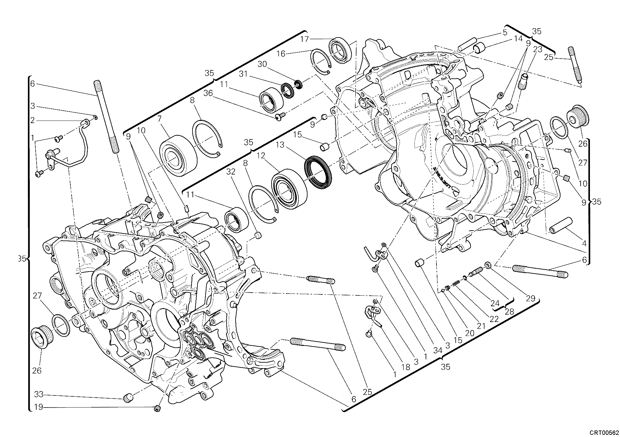 010 CARTER MOTEUR POUR SUPERBIKE 1199 PANIGALE S TRICOLORE 2012