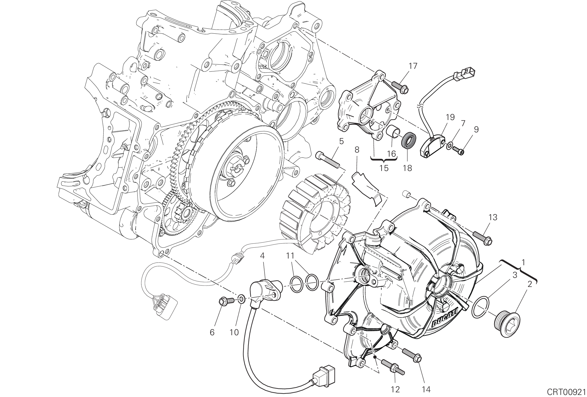 04B COUVERCLE GENERATEUR POUR STREETFIGHTER V2 2022