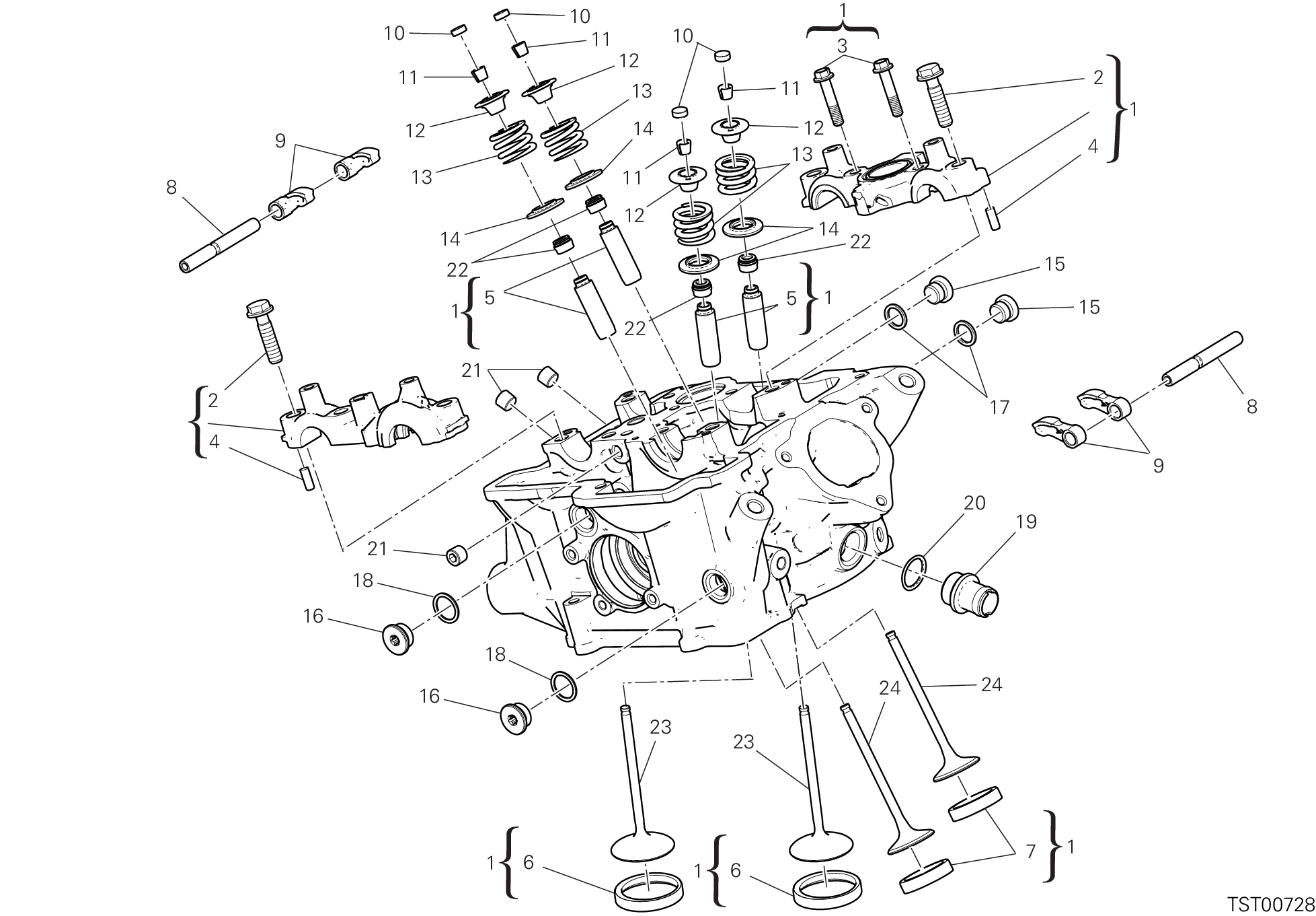 014 CULASSE VERTICALE POUR MULTISTRADA V2 2025