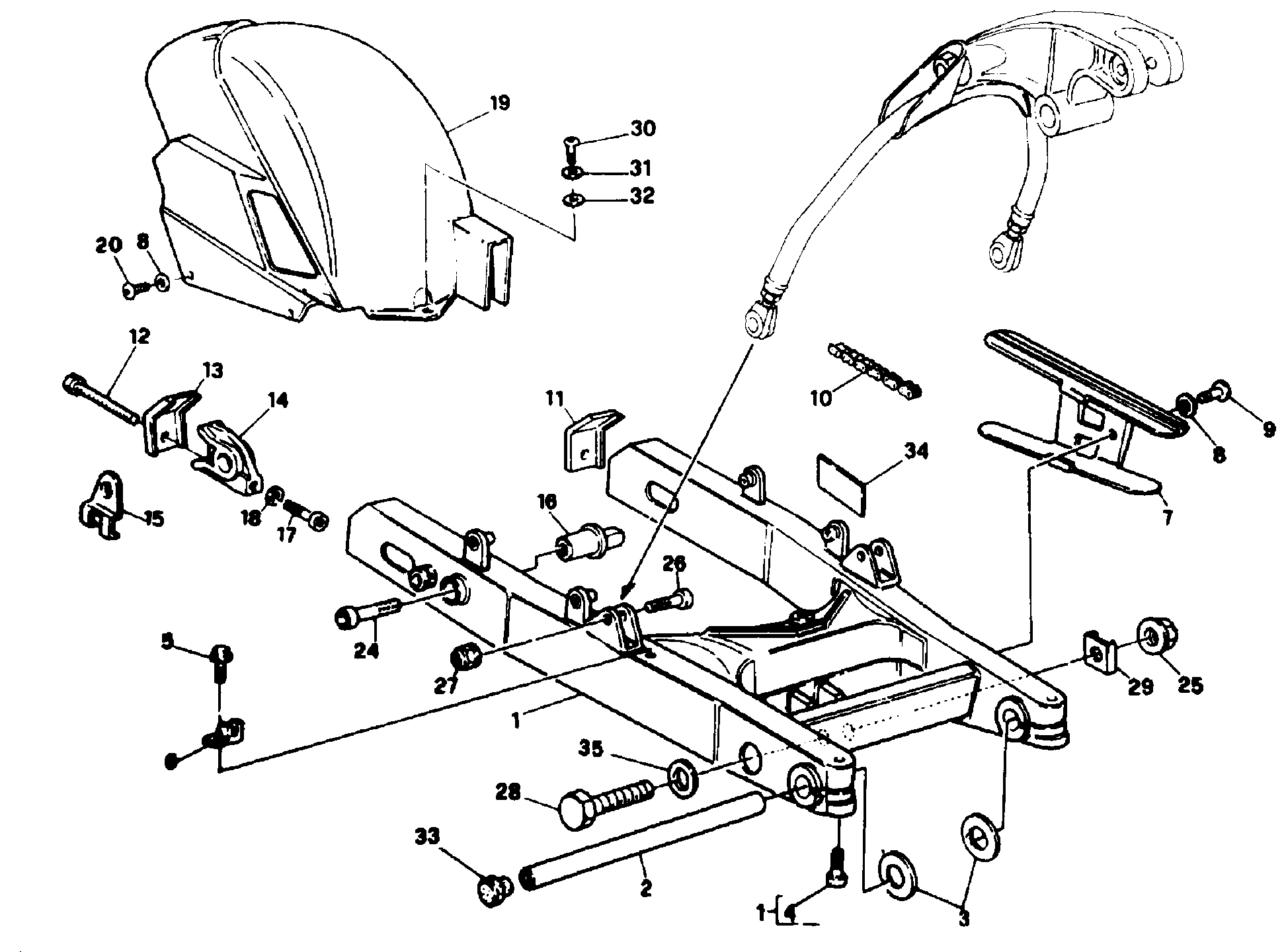 028 BRAS OSCILLANT POUR SUPERBIKE 851 1991