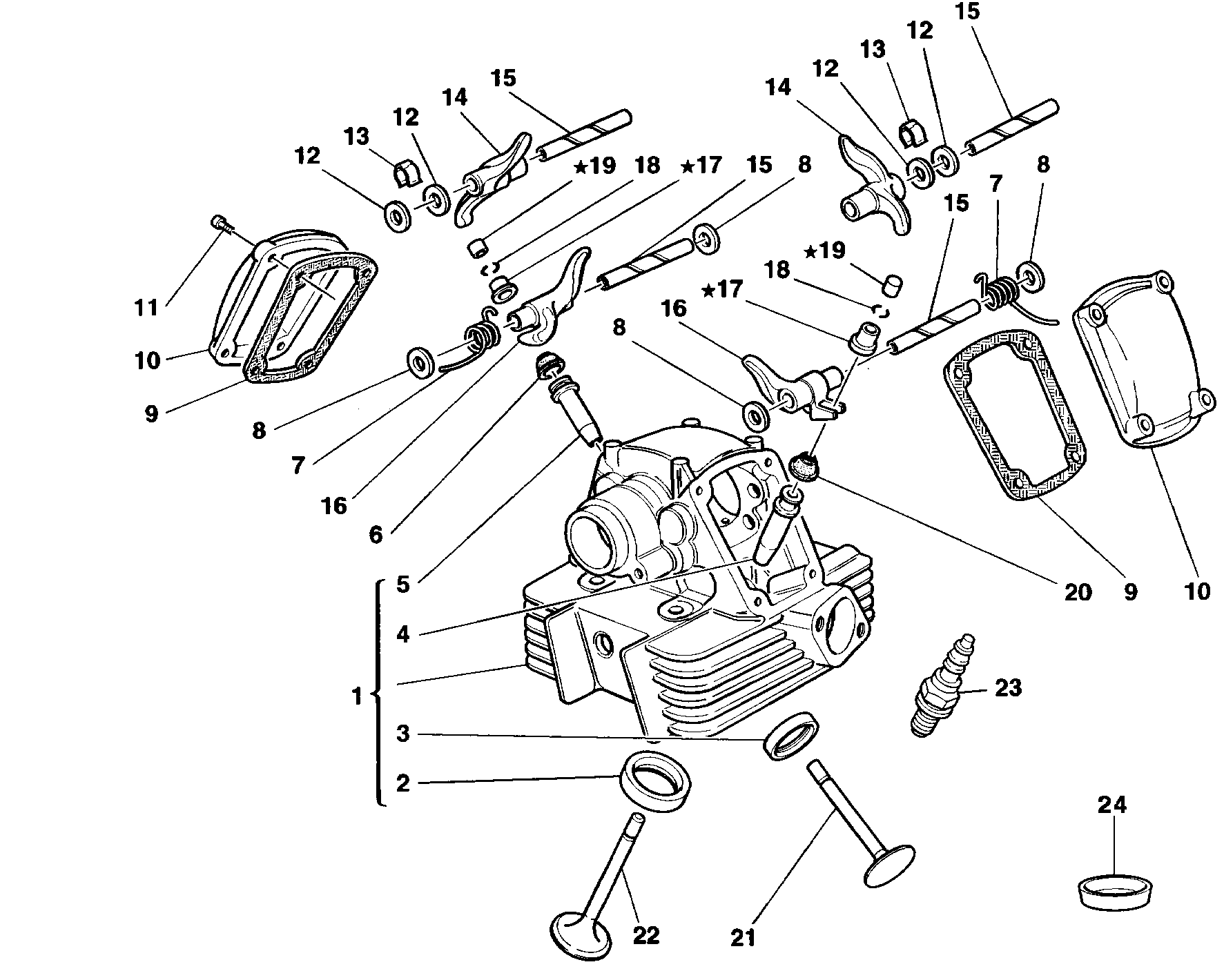 014 CULASSE VERTICALE POUR SUPERSPORT 900 SS FINAL ED 1998