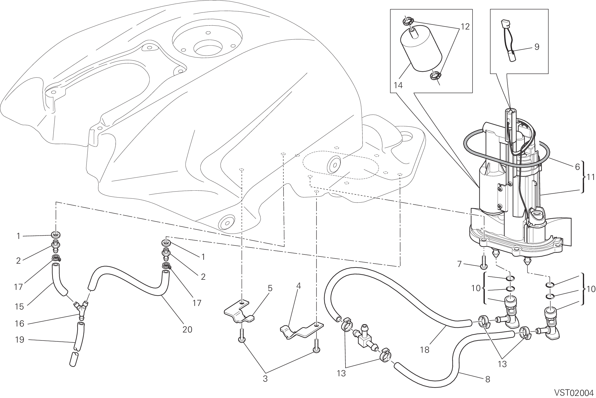 32A POMPE A CARBURANT POUR STREETFIGHTER S 2012