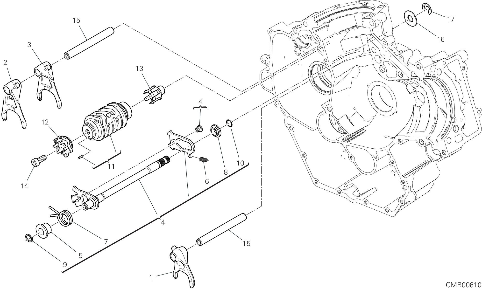 02A TAMBOUR CHANGEMENT VITESSE FOURCHETTE POUR STREETFIGHTER V2 NEW 2025