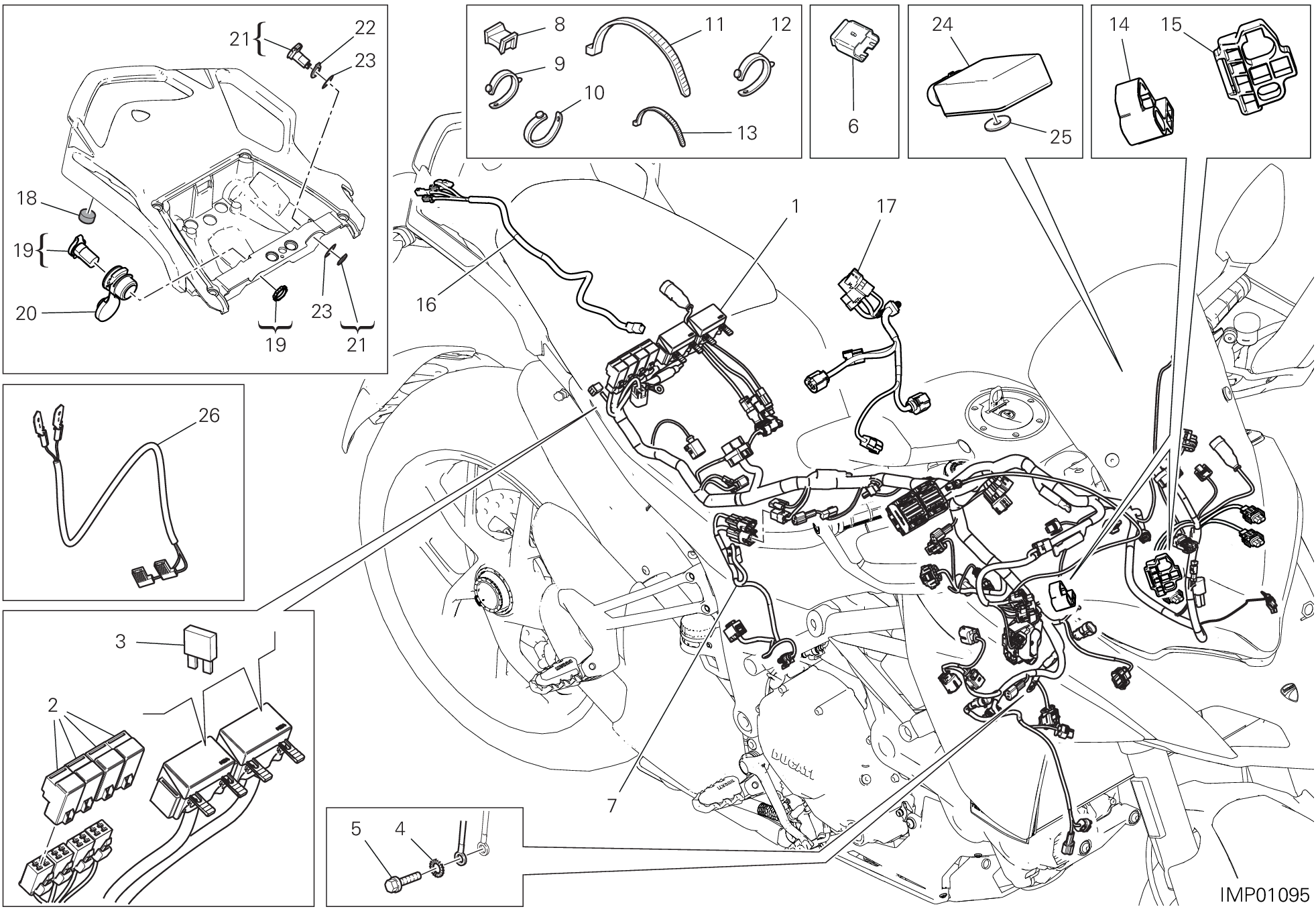 18B FAISCEAU DE FILS POUR MULTISTRADA 1260 S D AIR 2018