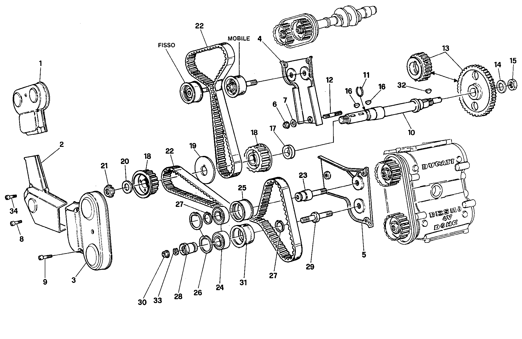 008 COURROIE DISTRIBUTION POUR SUPERBIKE 916 1995