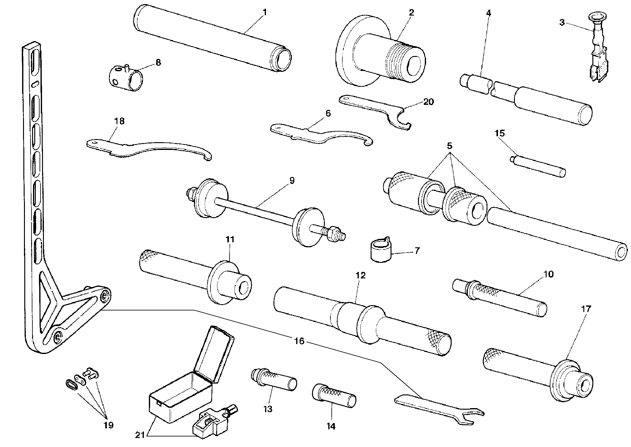 011 OUTILS DASSISTANCE CADRE POUR SUPERBIKE 748 R 1999
