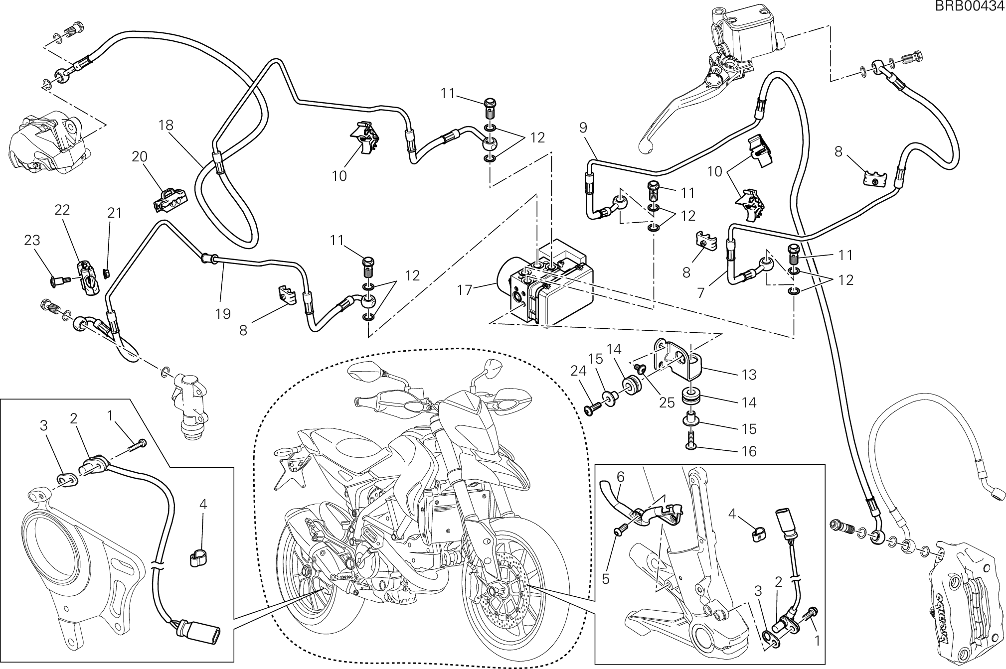 24A SYSTEME ANTIBLOCAGE DES FREINS ABS POUR HYPERMOTARD 2013