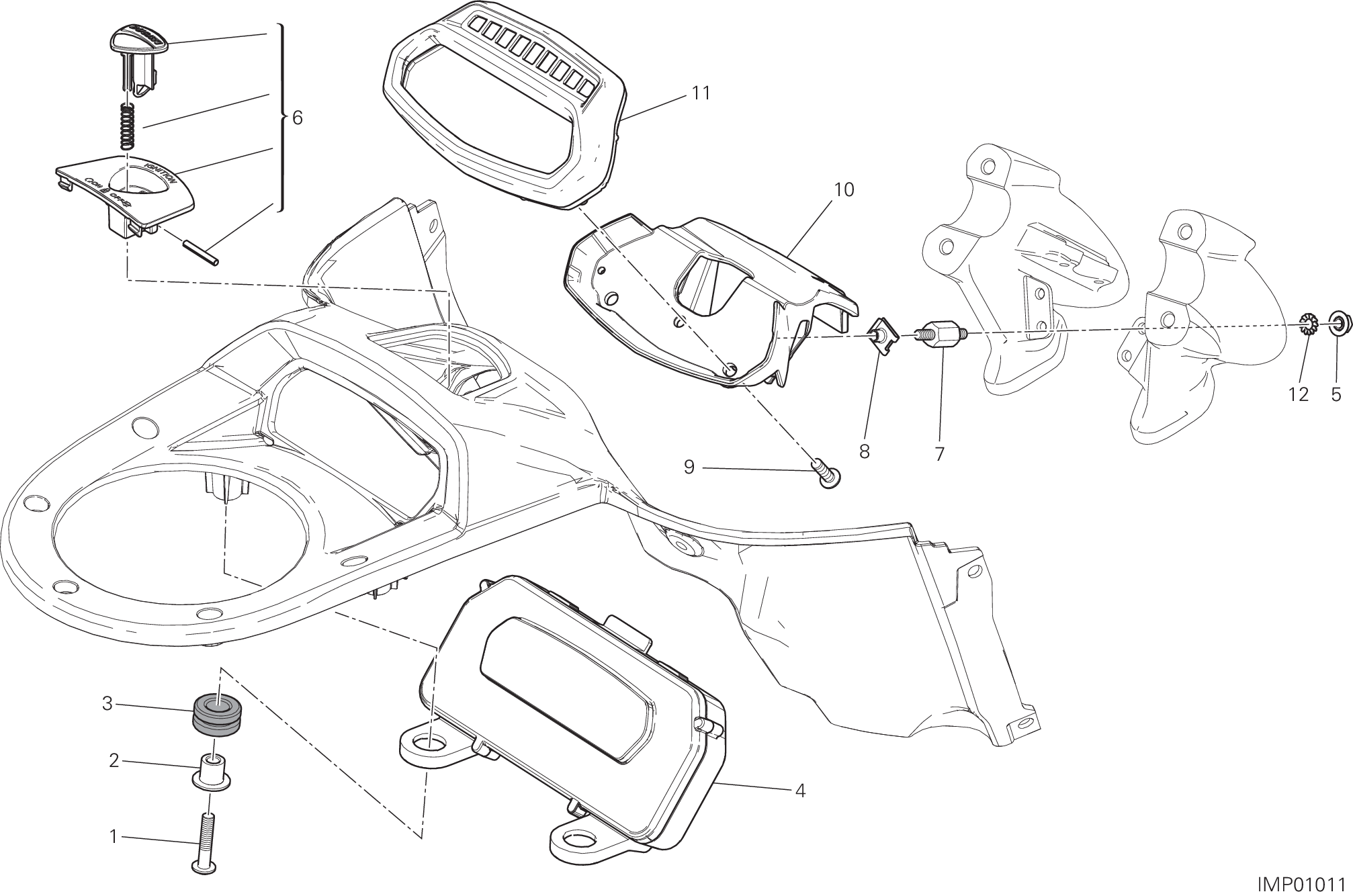 20A TABLEAU DE BORD POUR DIAVEL CARBON FL 2015