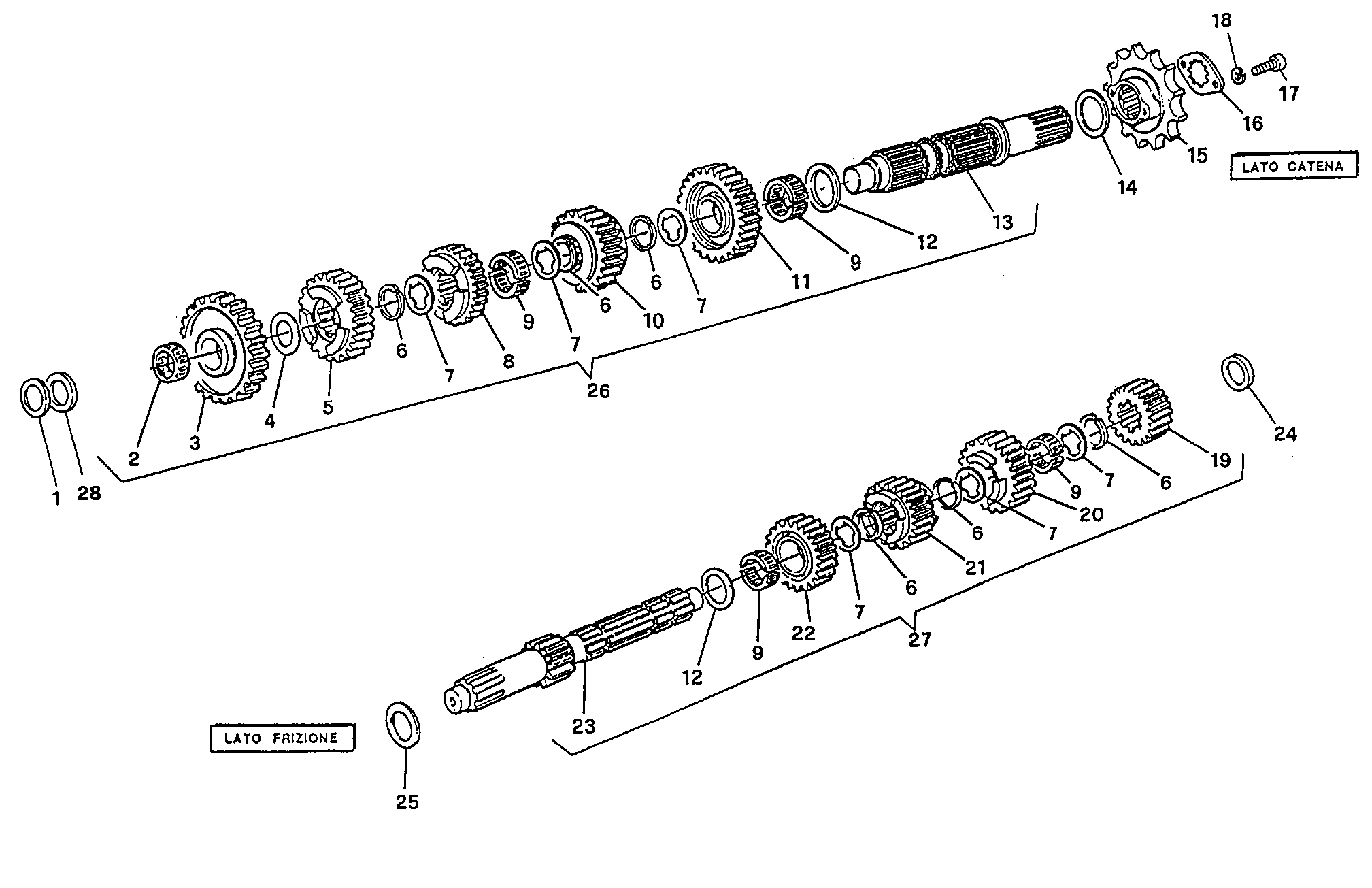 003 BOITE DE VITESSES POUR MONSTER 750 1996