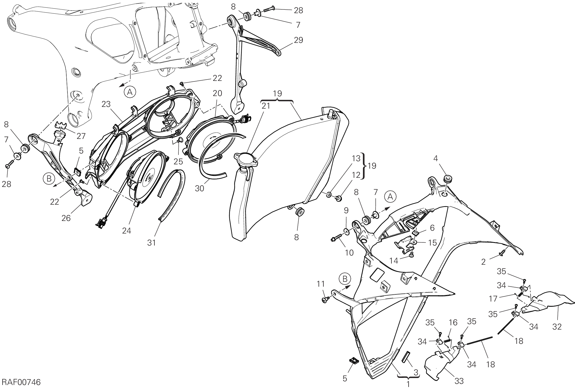 25A RADIATEUR DEAU POUR SUPERBIKE PANIGALE V4 2022