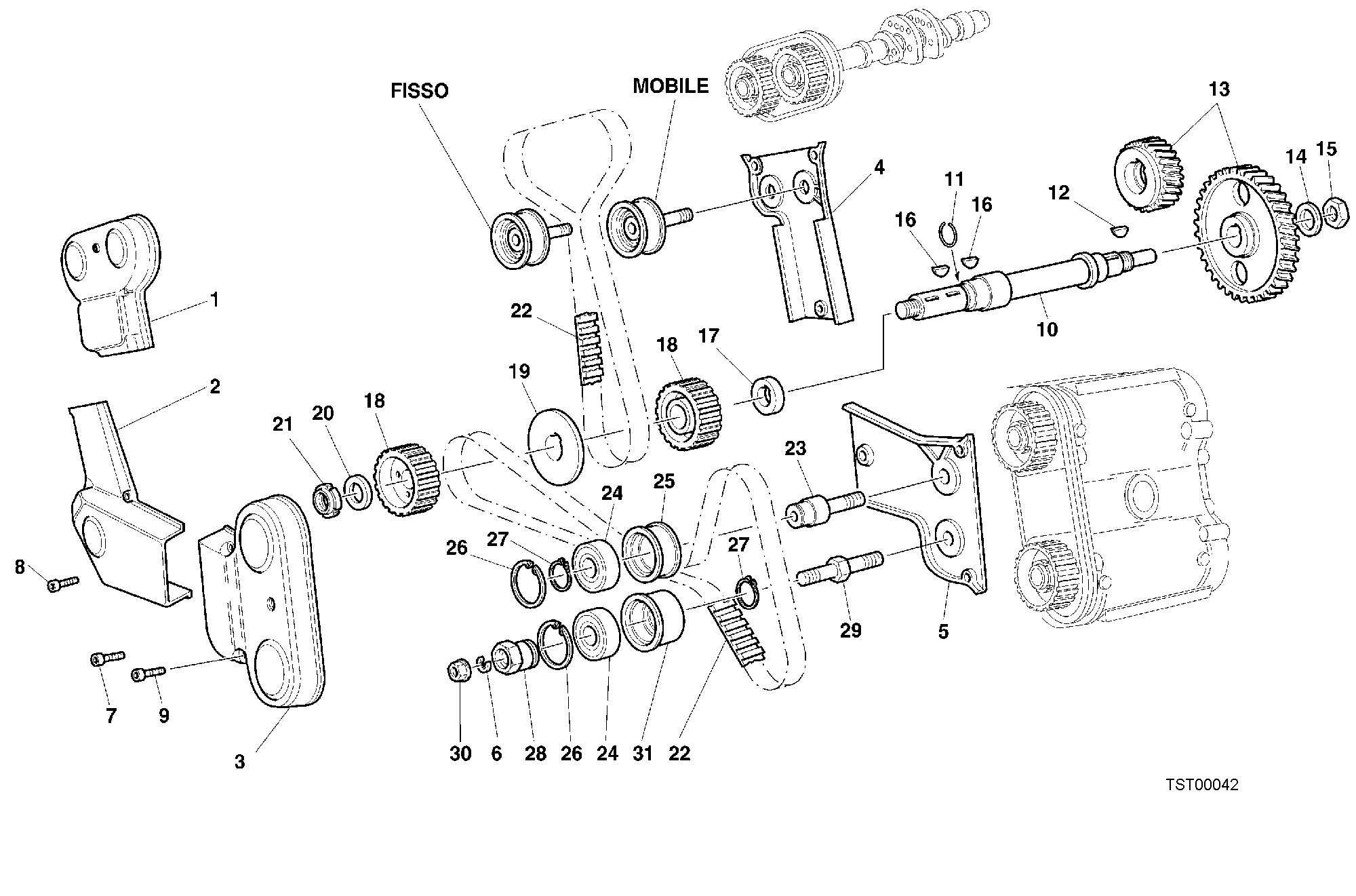 008 COURROIE DISTRIBUTION POUR SUPERBIKE 748 S 2001