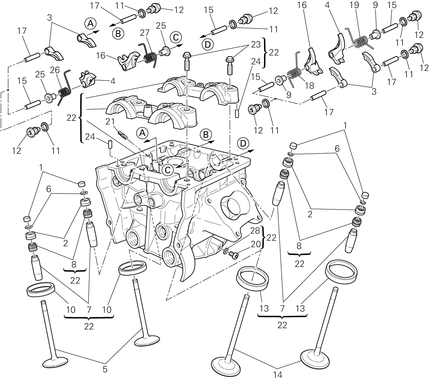 014 CULASSE VERTICALE POUR DIAVEL AMG 2013