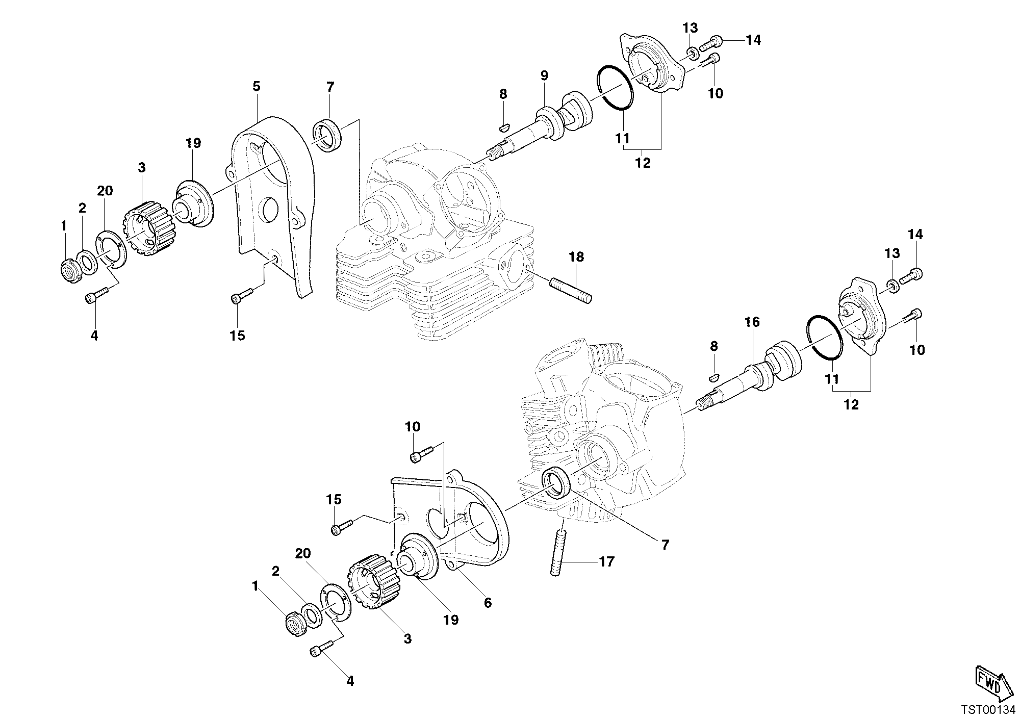 013 ARBRE A CAMES POUR MONSTER S2R 1000 2006