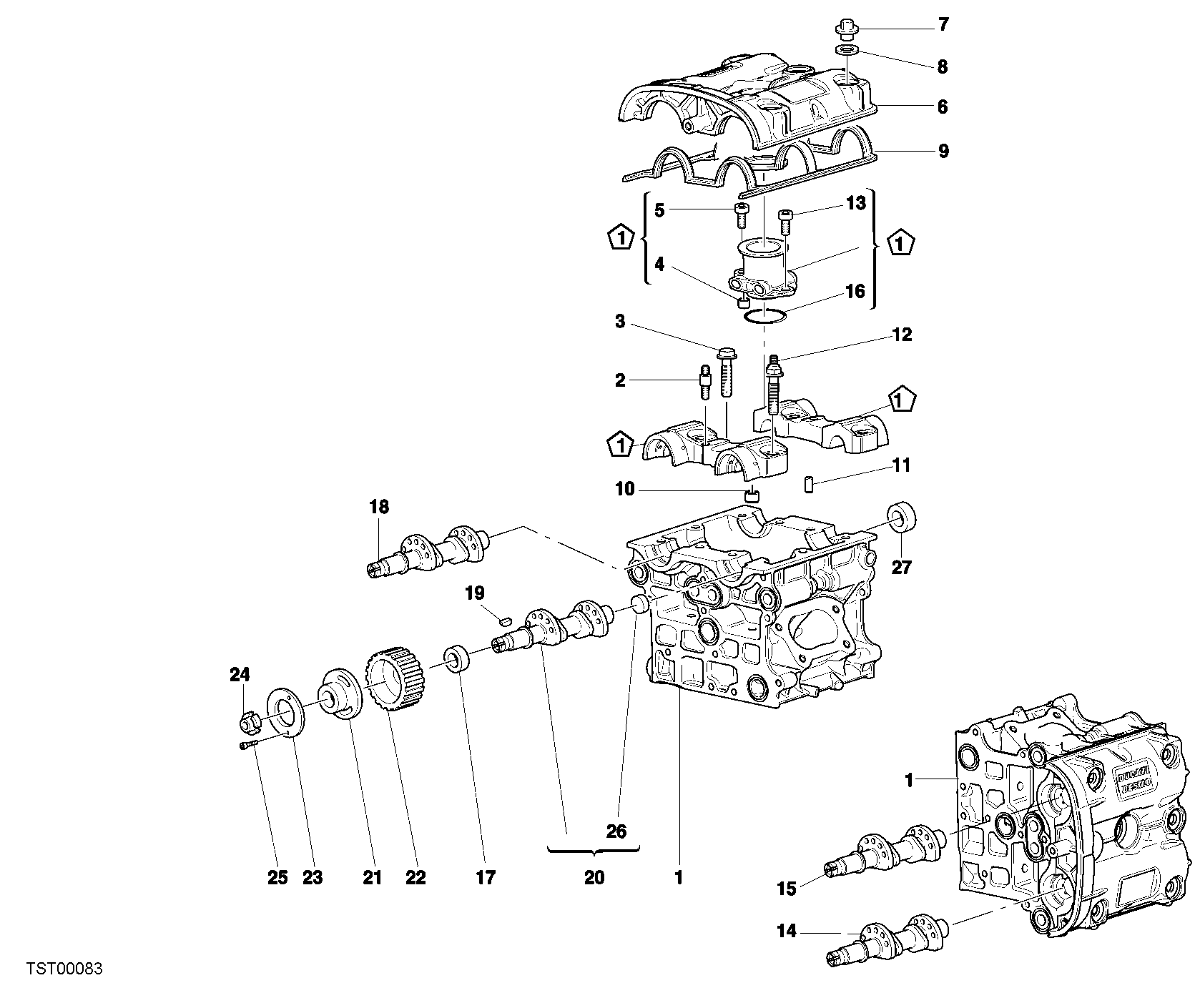 015 CULASSE POUR SUPERBIKE 996 R II 2001