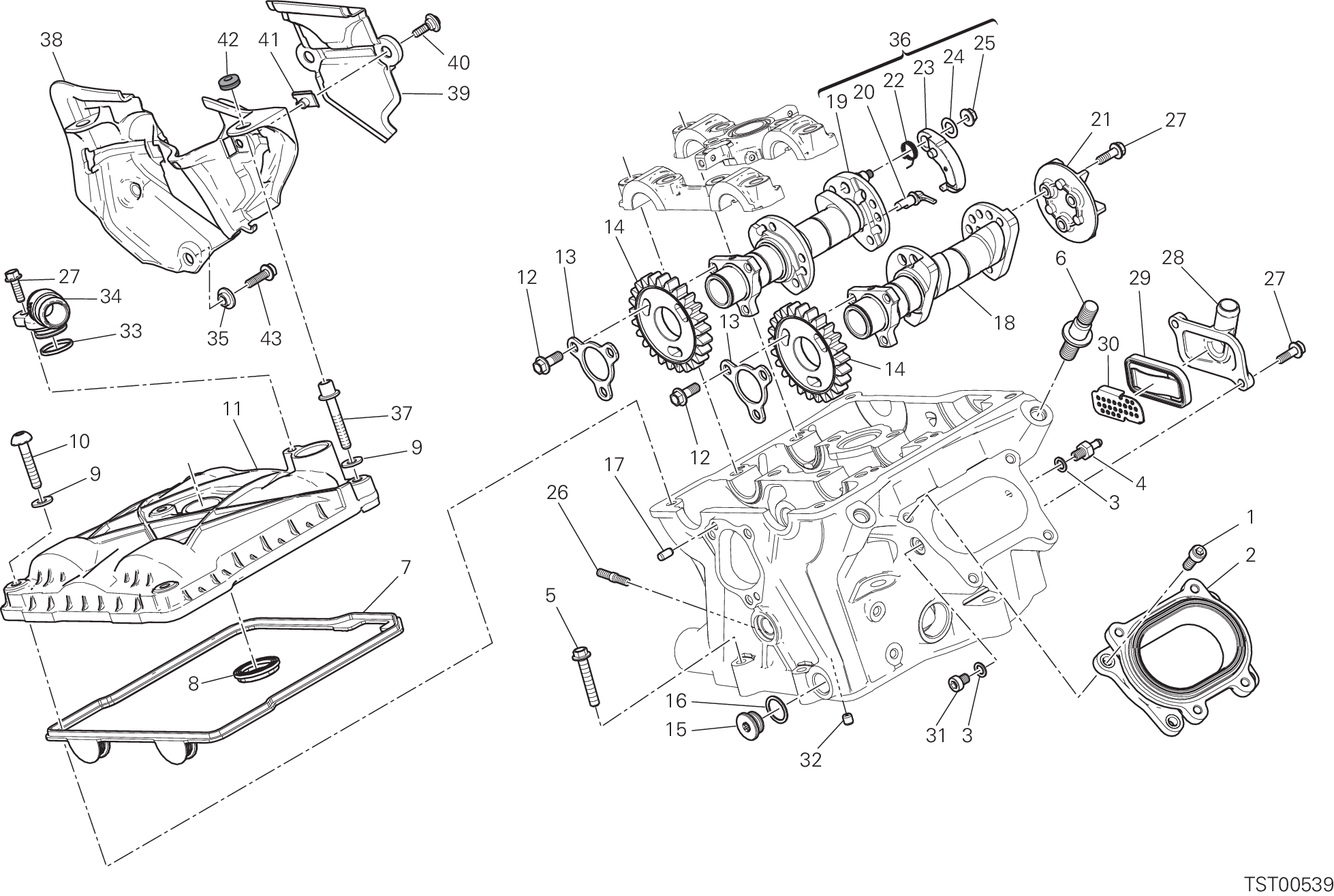 13A CULASSE VERTICALE DISTRIBUTION POUR SUPERBIKE 1299S 90 ANNIVERSARIO 2017