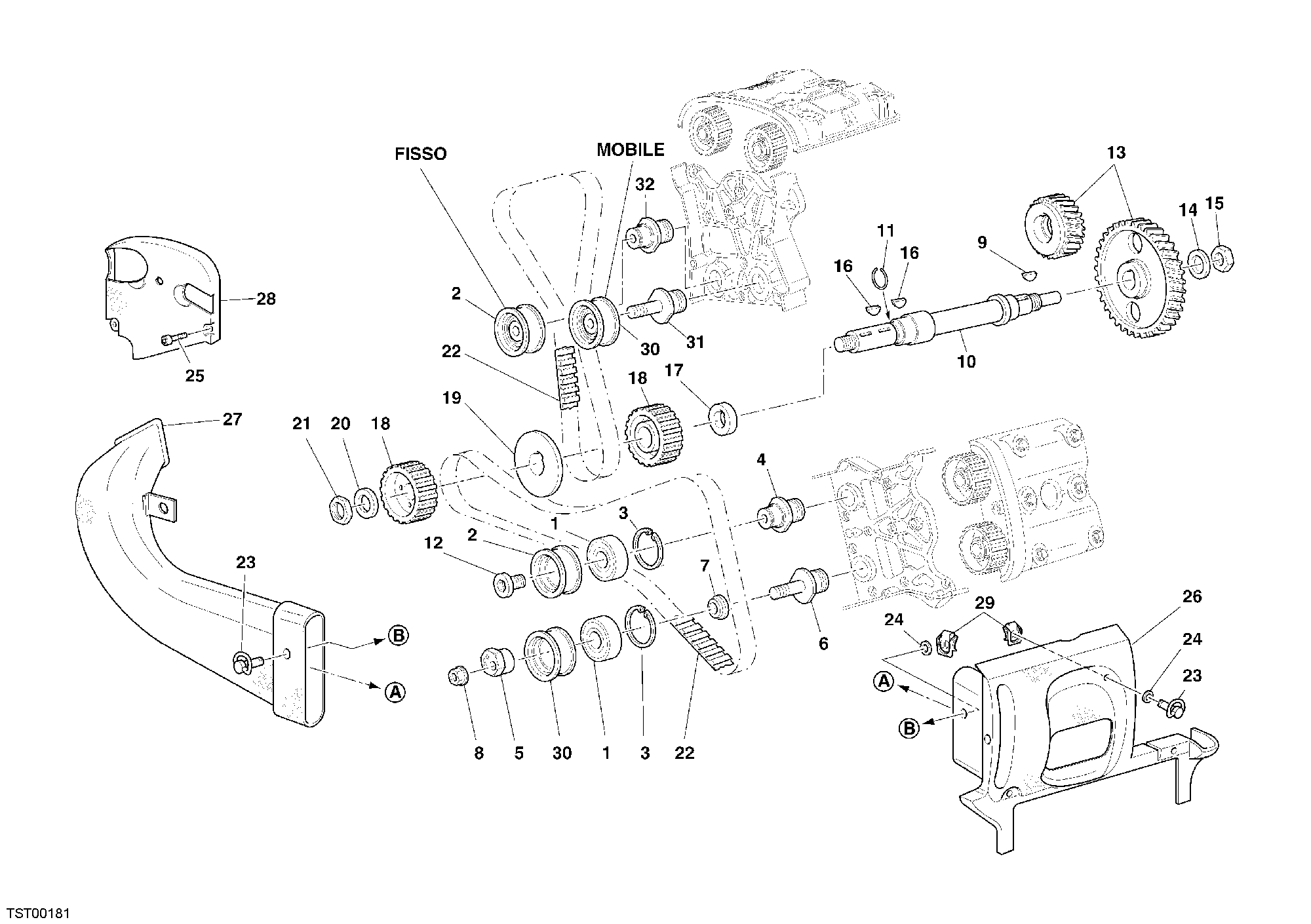 008 COURROIE DISTRIBUTION POUR SUPERBIKE 999 RS 2005