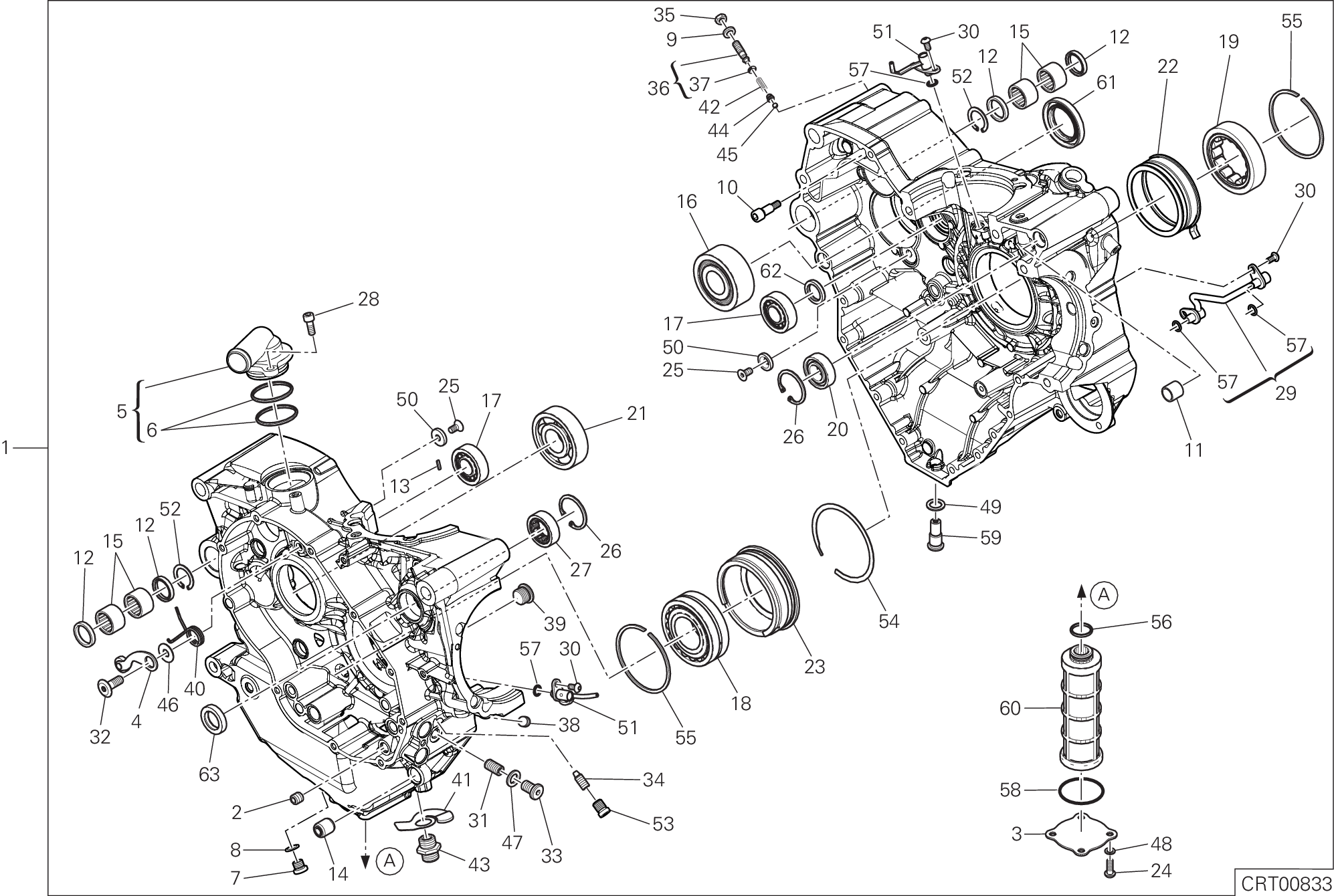 09A PAIRE DE DEMI CARTERS POUR DIAVEL 1260 S 2019