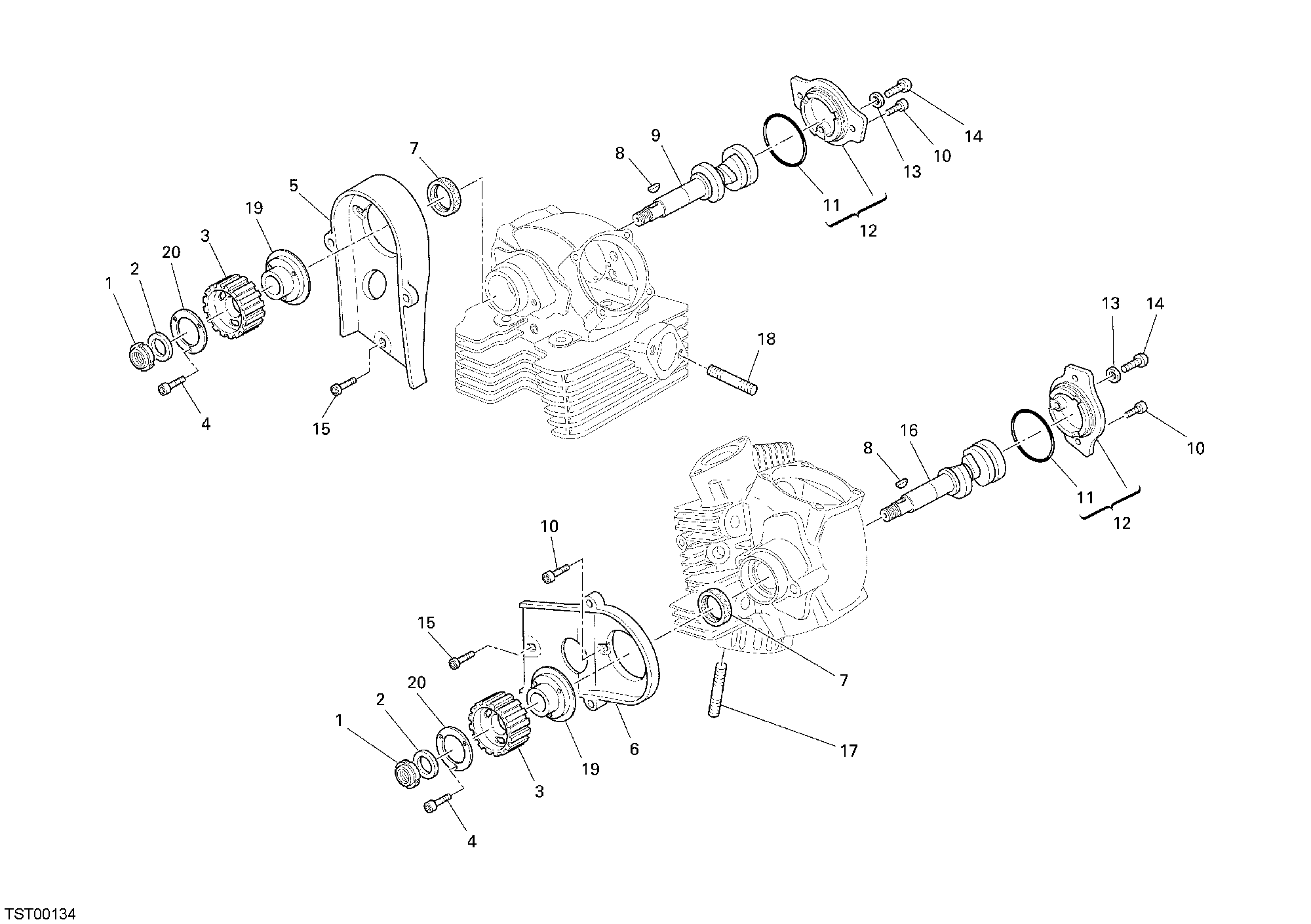 013 ARBRE A CAMES POUR MONSTER S2R 1000 2007