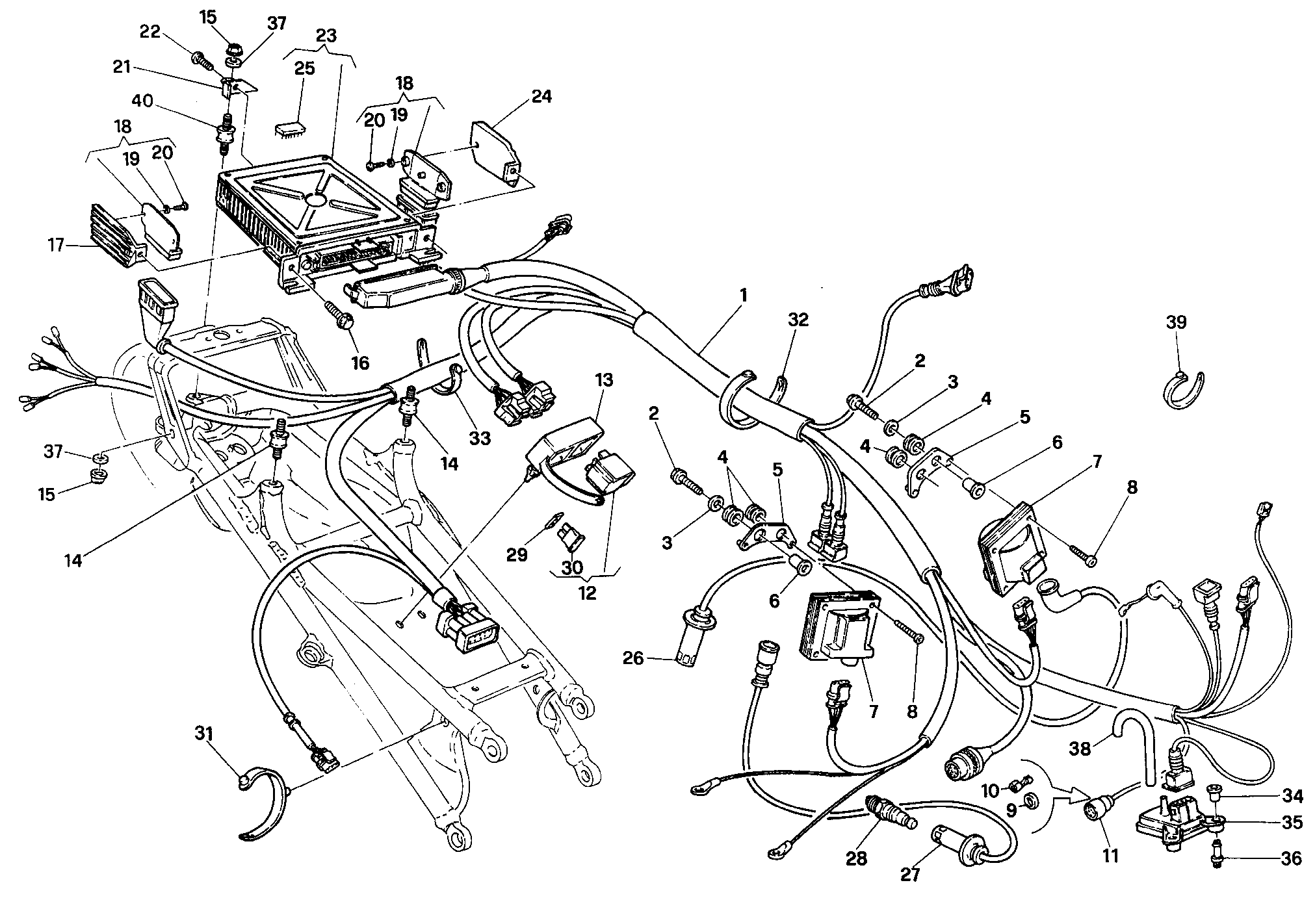 018 CENTRALE CONTRLE MOTEUR FM 003096 POUR SUPERBIKE 916 1994