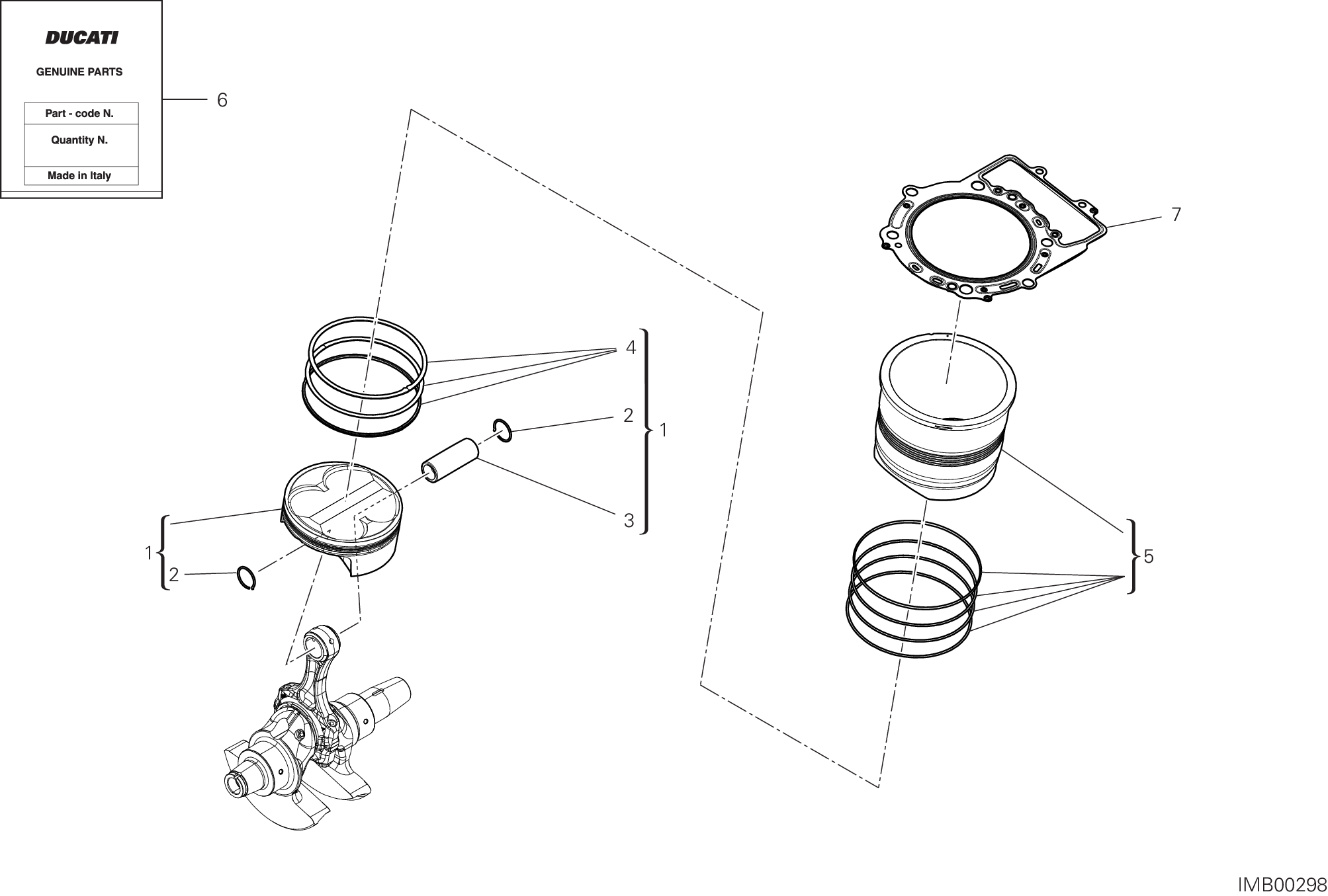 06A CYLINDRE PISTON POUR HYPERMOTARD 698 MONO 2024
