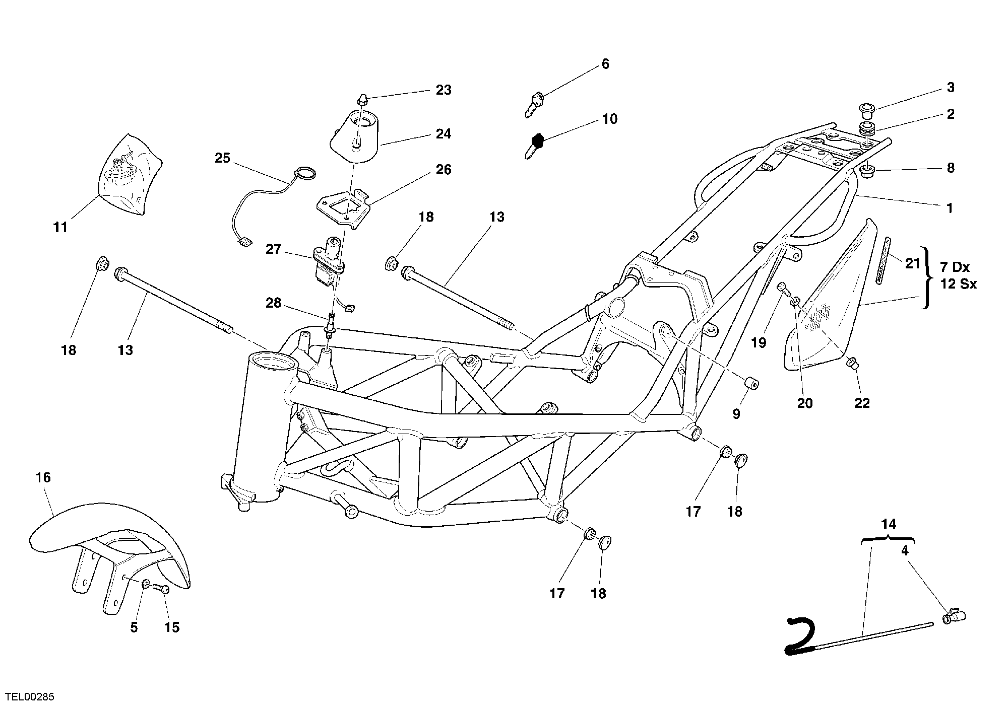 024 CADRE POUR MONSTER S4R 2005