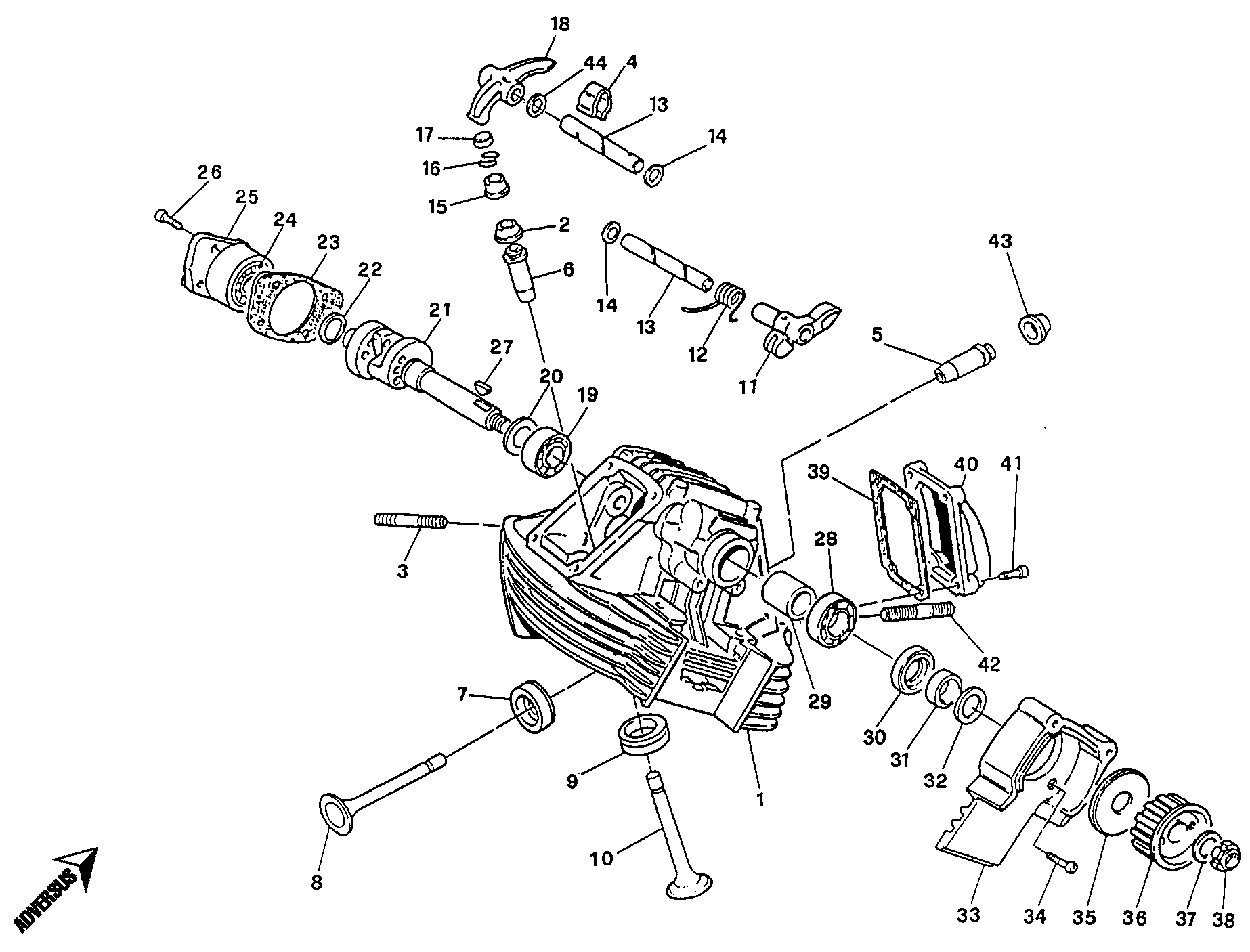 013 CULASSE VERTICALE POUR MONSTER 400 1995