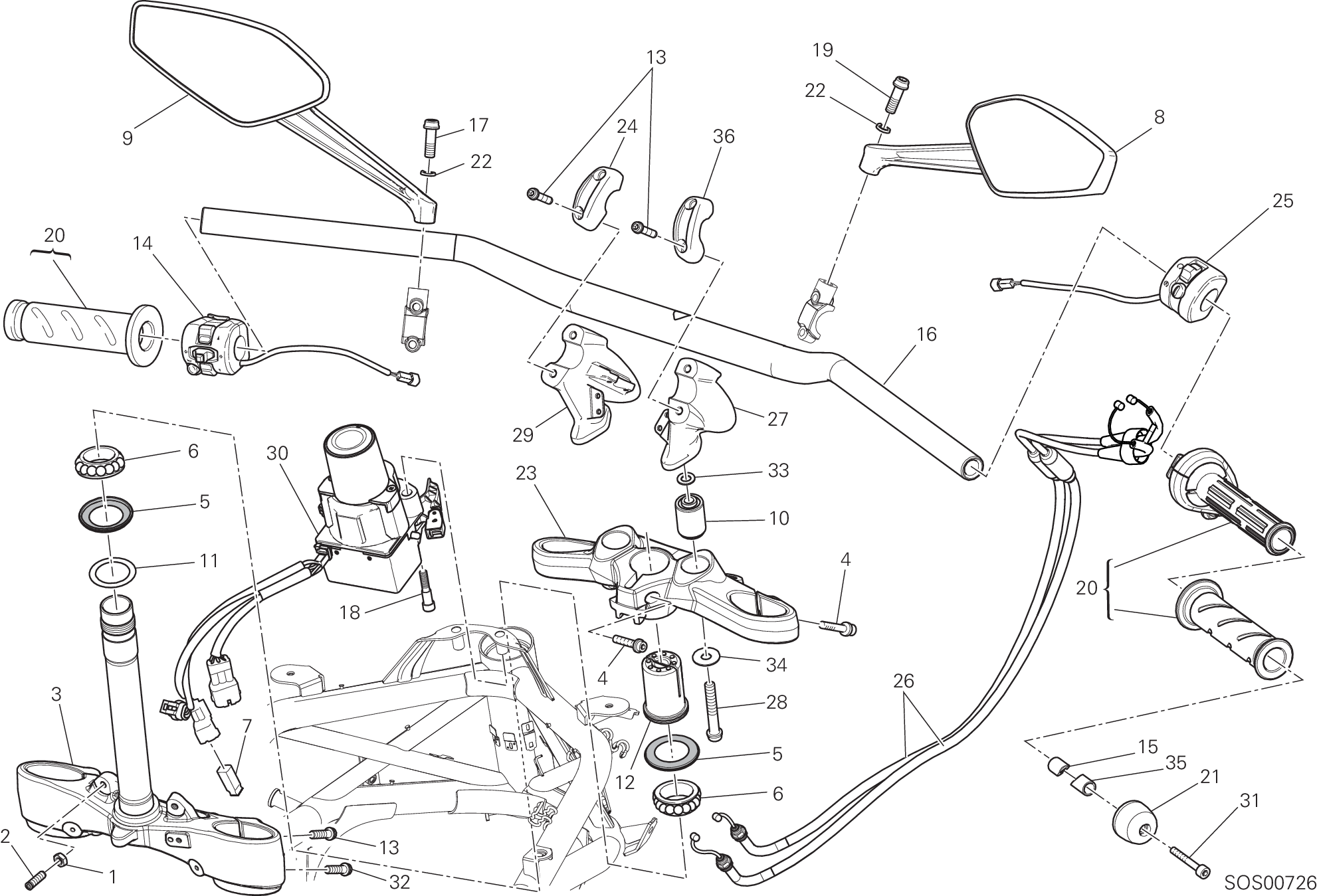 021 GUIDON POUR DIAVEL CARBON FL 2016