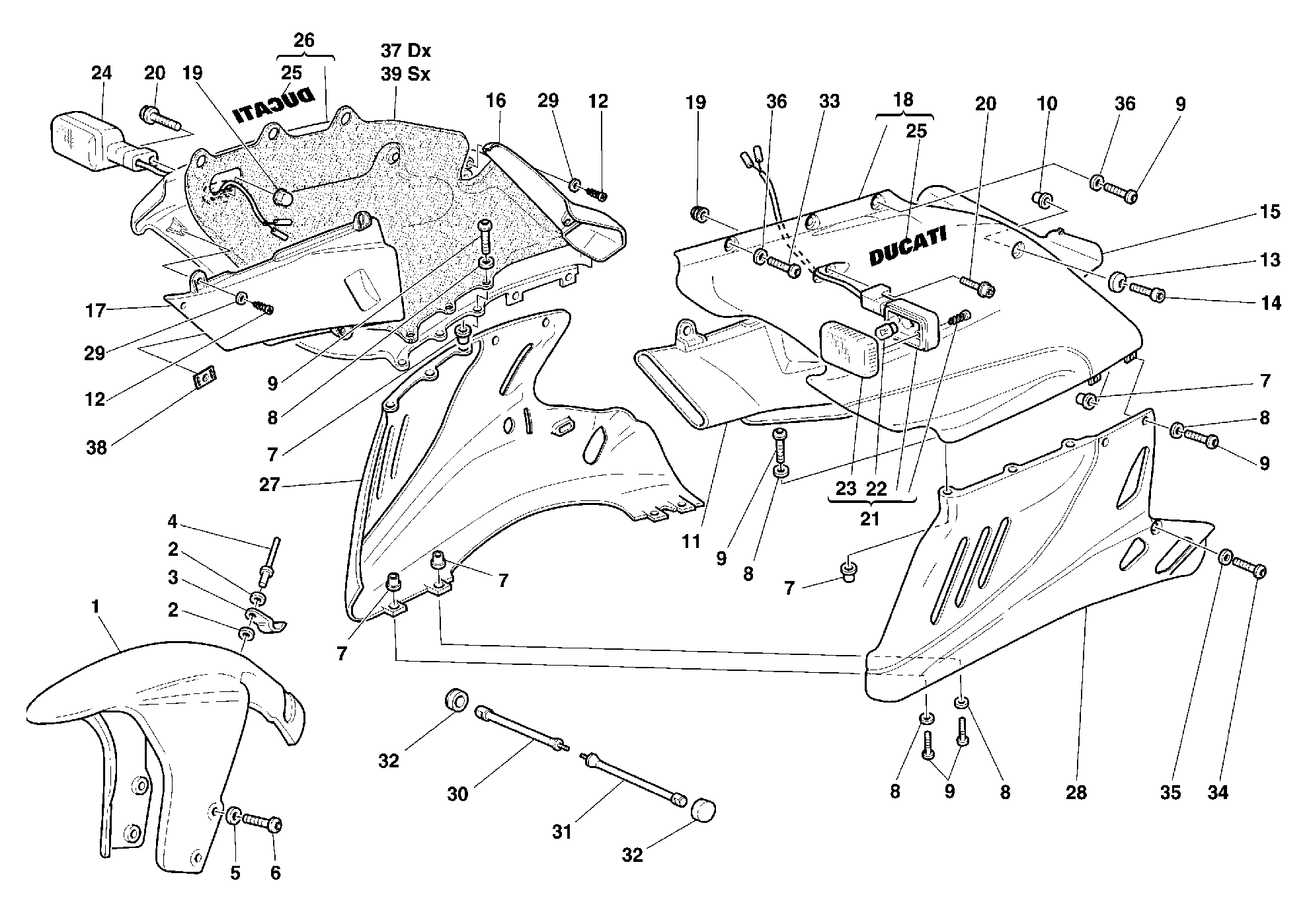 400 HABILLAGE POUR SUPERSPORT 900 SS 1999