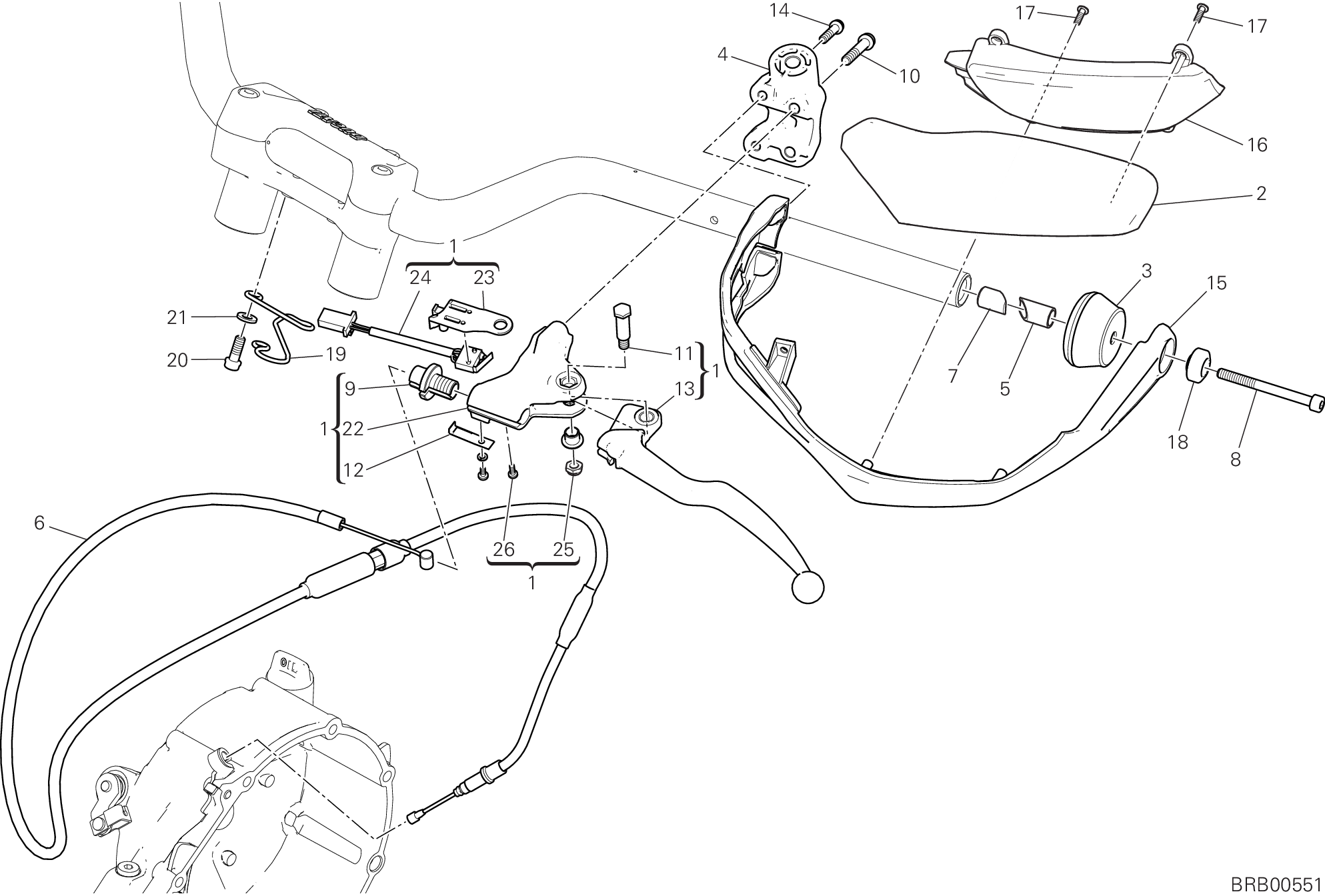023 MAITRE CYLINDRE EMBRAYAGE POUR MULTISTRADA 950 2017