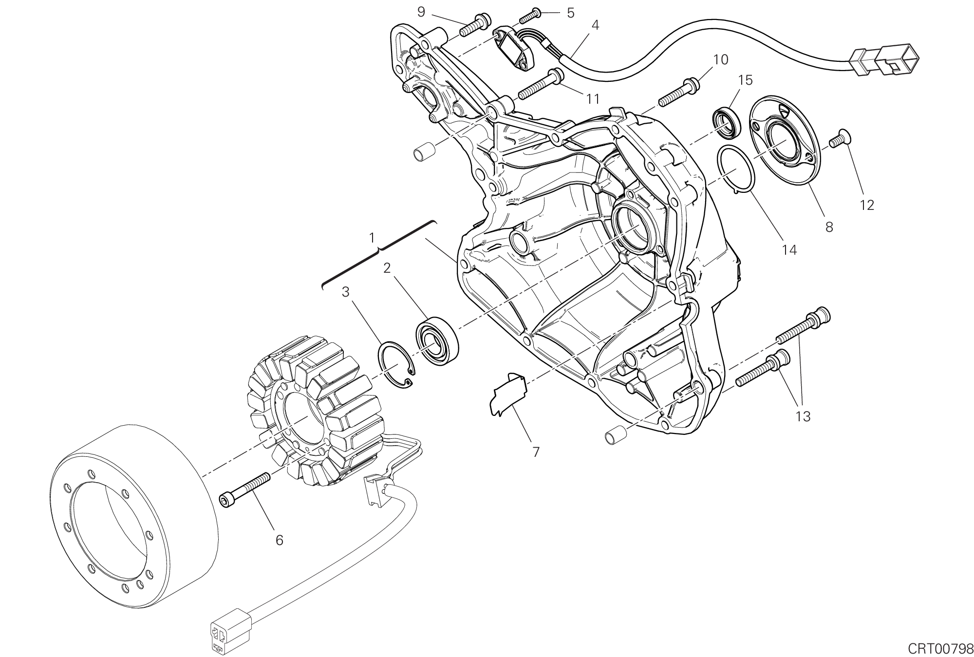 04B COUVERCLE GENERATEUR POUR SCRAMBLER DESERT SLED 2022