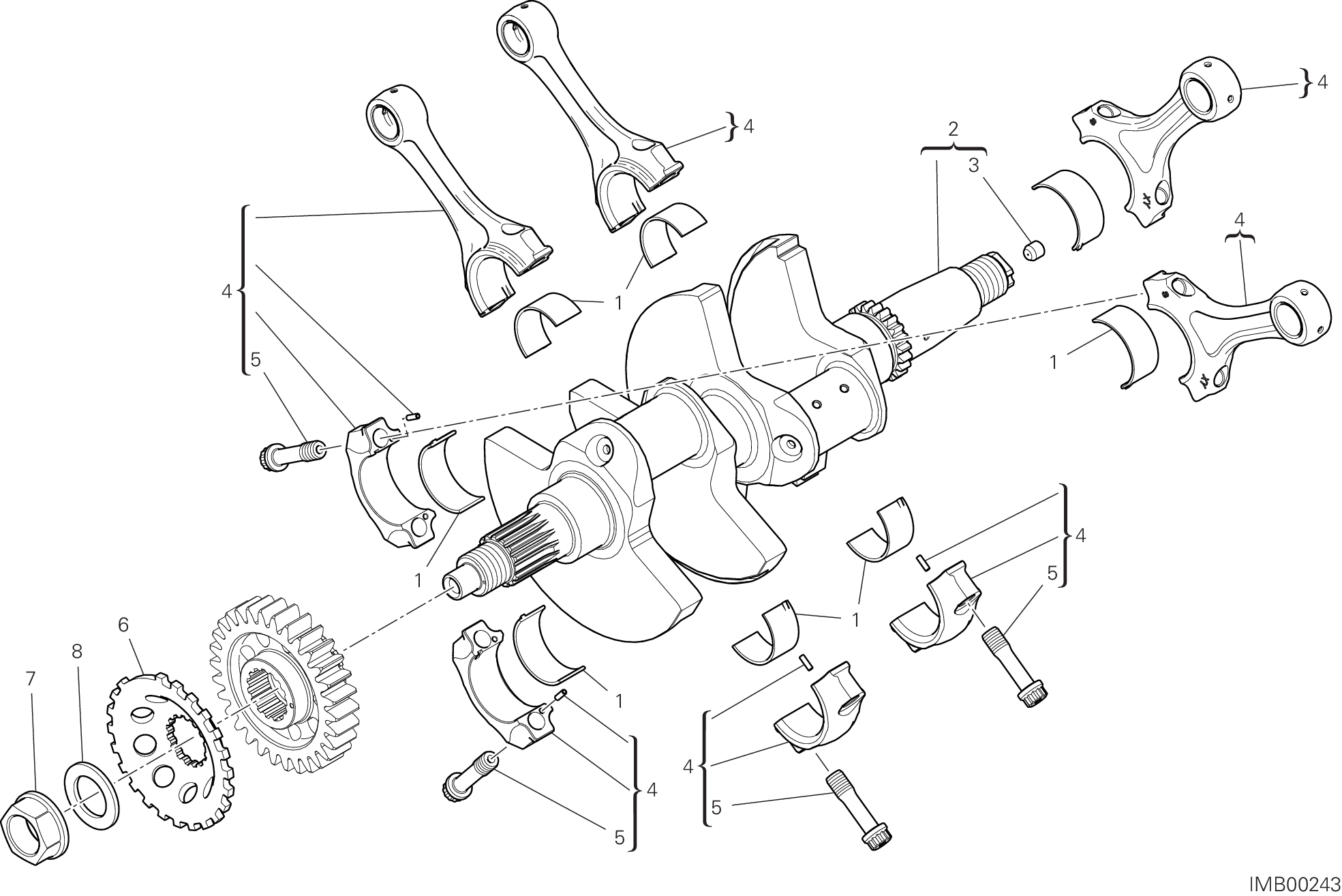 05A VILEBREQUIN POUR MULTISTRADA V4 RS 2024