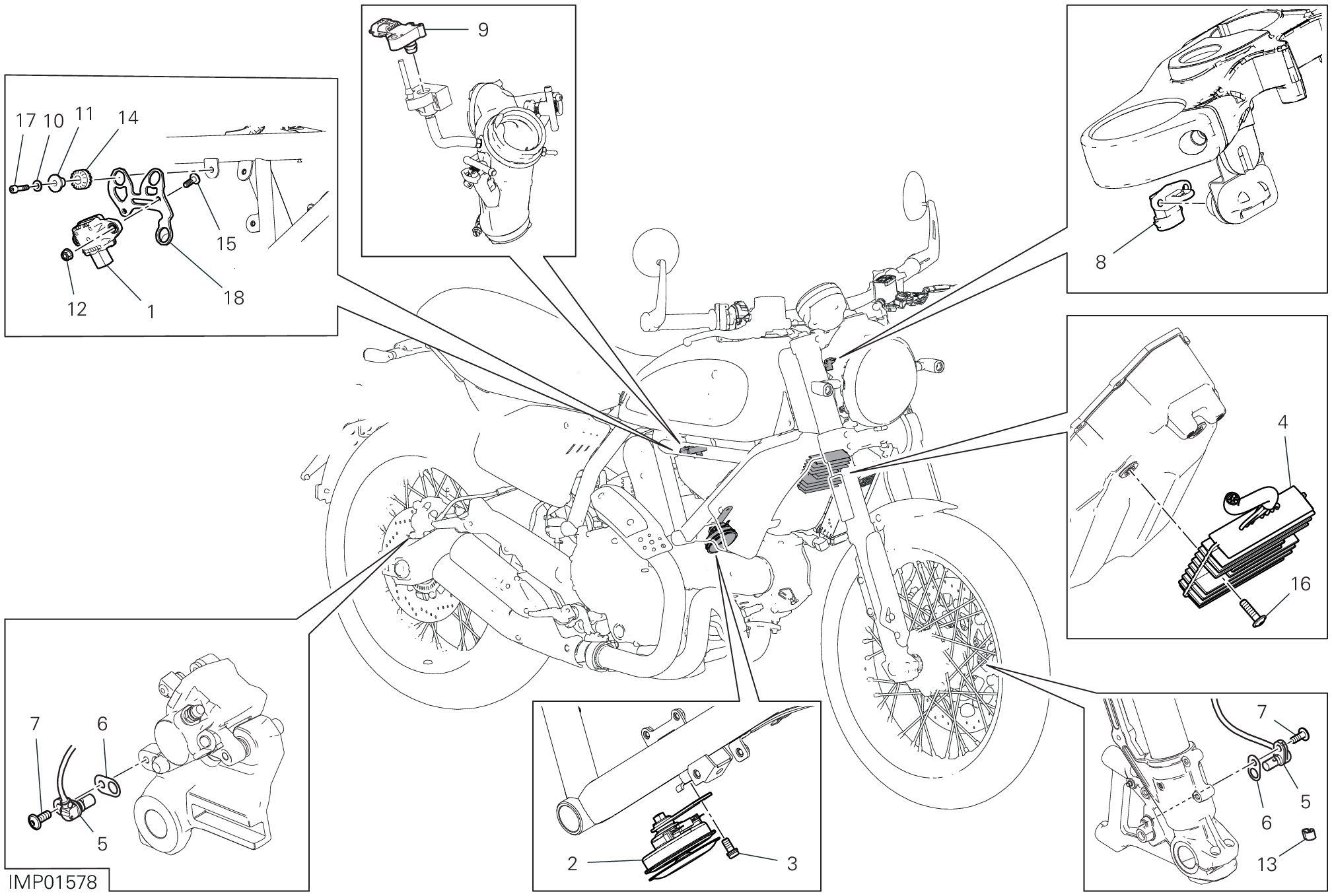 13D DISOISITIF ELECTRIQUES POUR SCRAMBLER NIGHTSHIFT 2G 2023