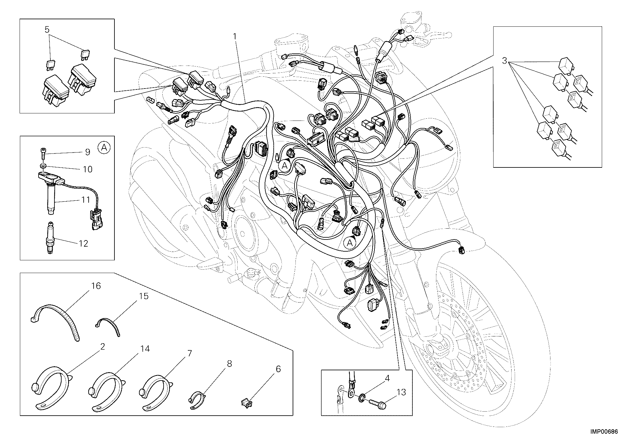 18B FAISCEAU DE FILS POUR DIAVEL CARBON 2011