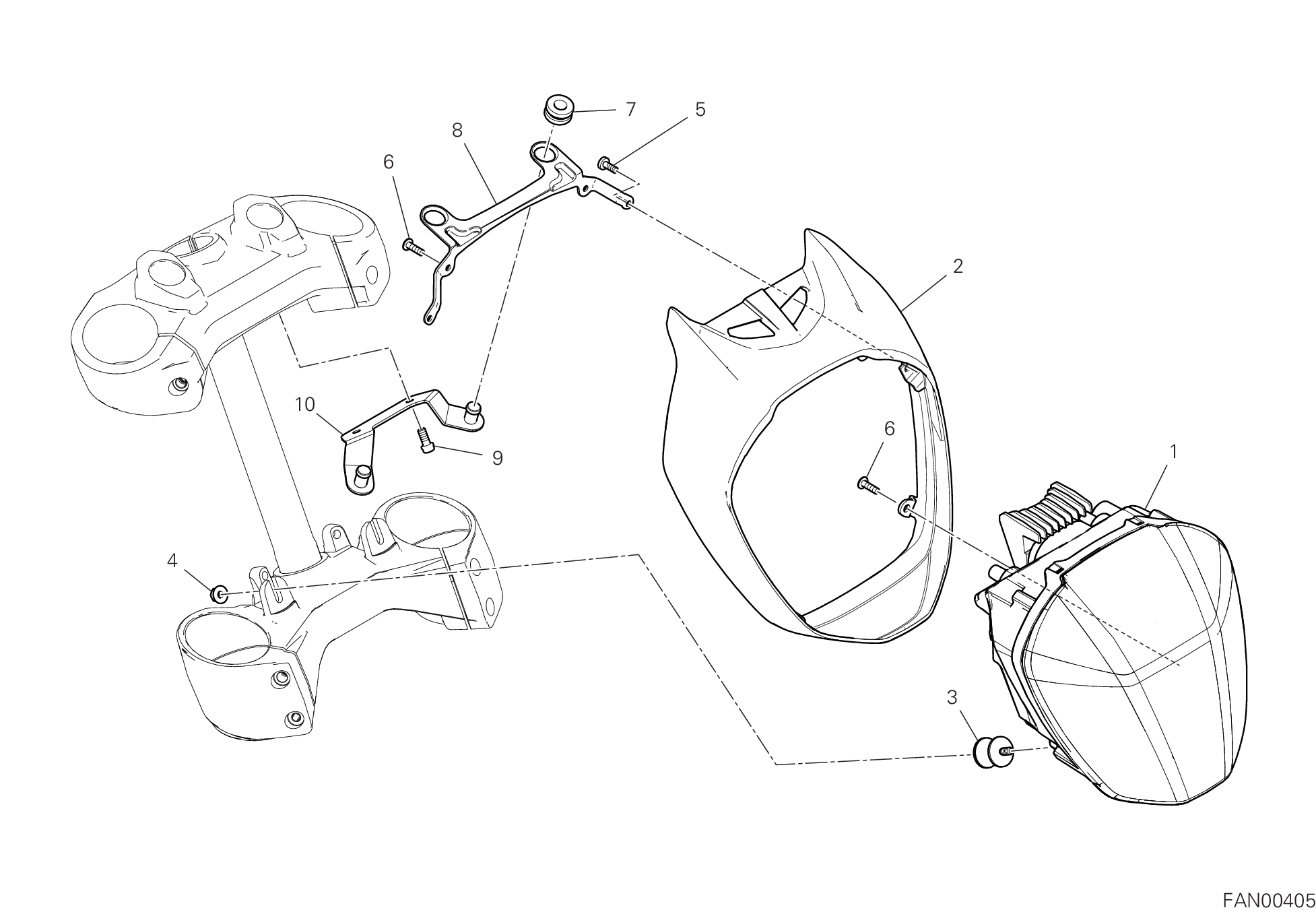 13A FEU AVANT POUR DIAVEL 1260 LAMBO 2021
