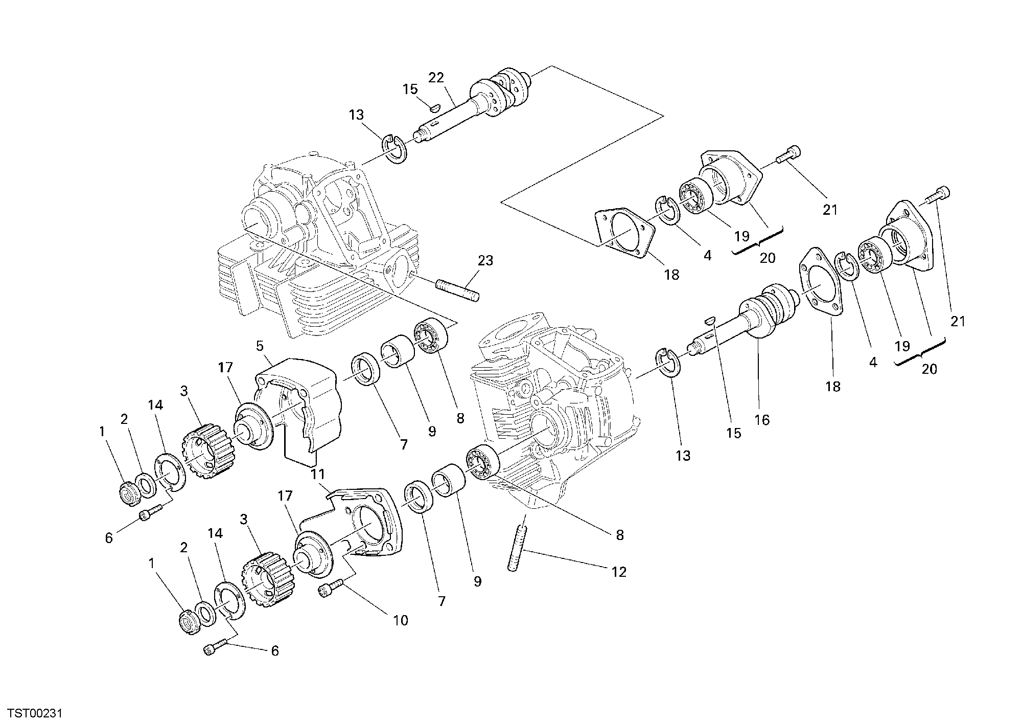 013 ARBRE A CAMES POUR MONSTER S2R 800 2007
