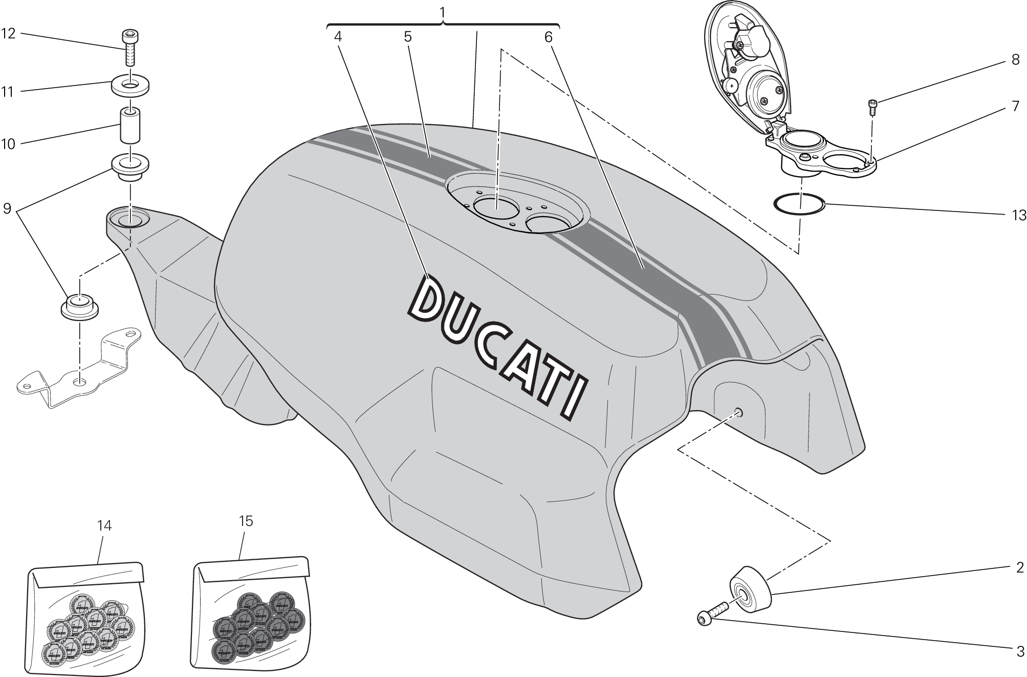 018 RESERVOIR CARBURANT POUR SPORTCLASSIC SPORT 1000 2008