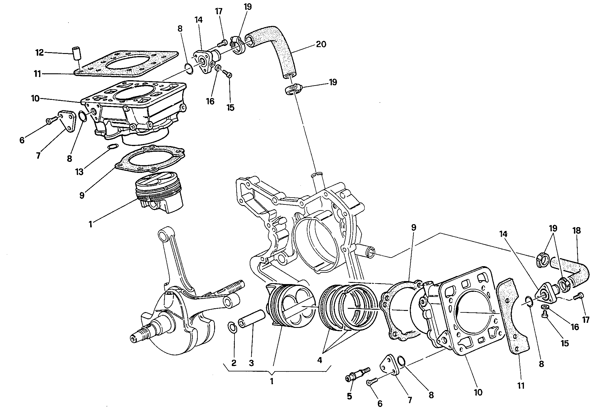007 CYLINDRE PISTON POUR SUPERBIKE 916 SPS 1997