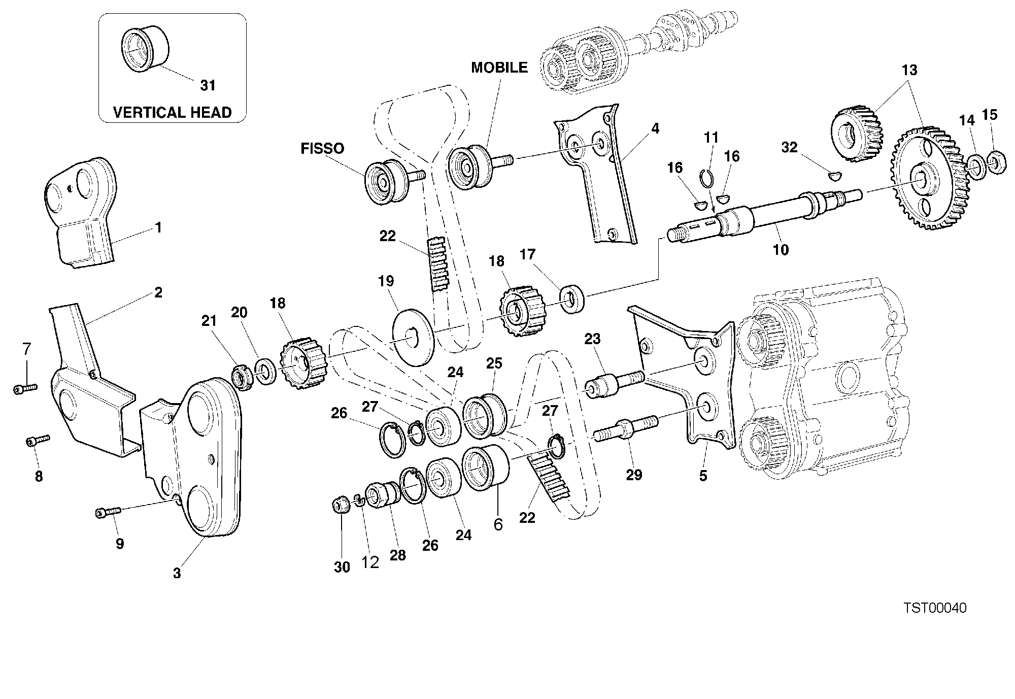 008 COURROIE DISTRIBUTION POUR SPORT TOURING ST4 2001