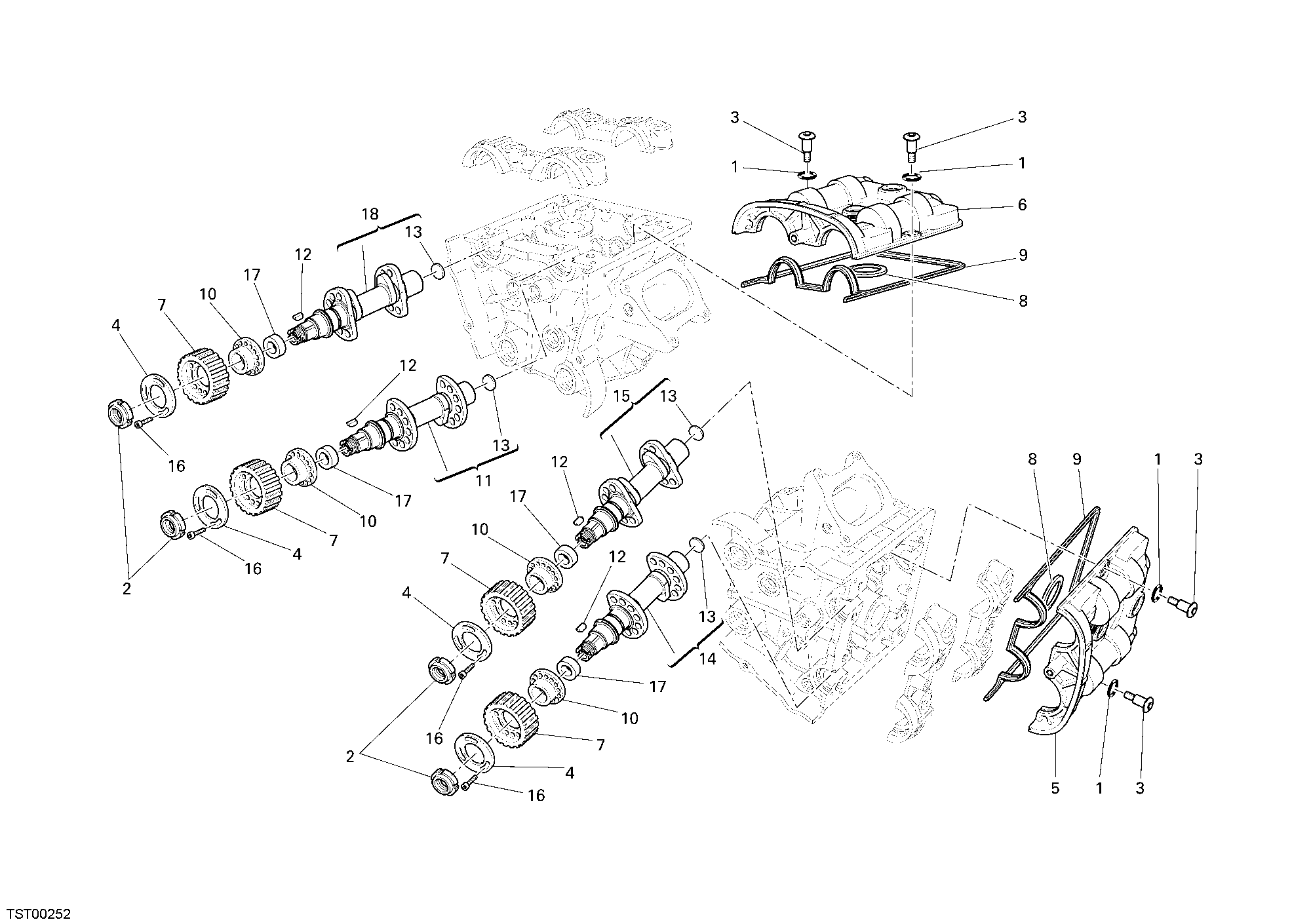 013 ARBRE A CAMES POUR SUPERBIKE 1198 S CORSE 2010