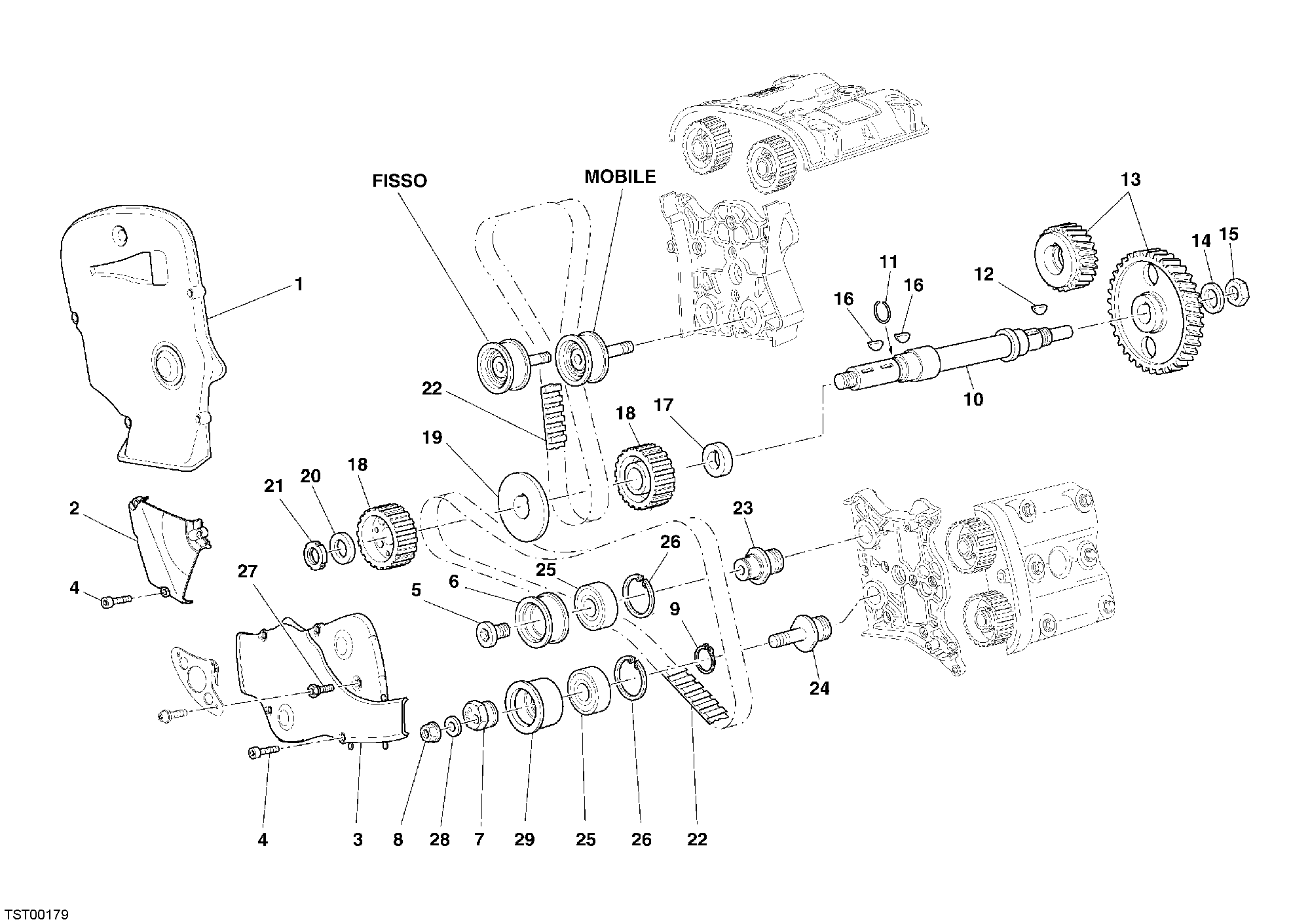 008 COURROIE DISTRIBUTION POUR SUPERBIKE 999 S 2005