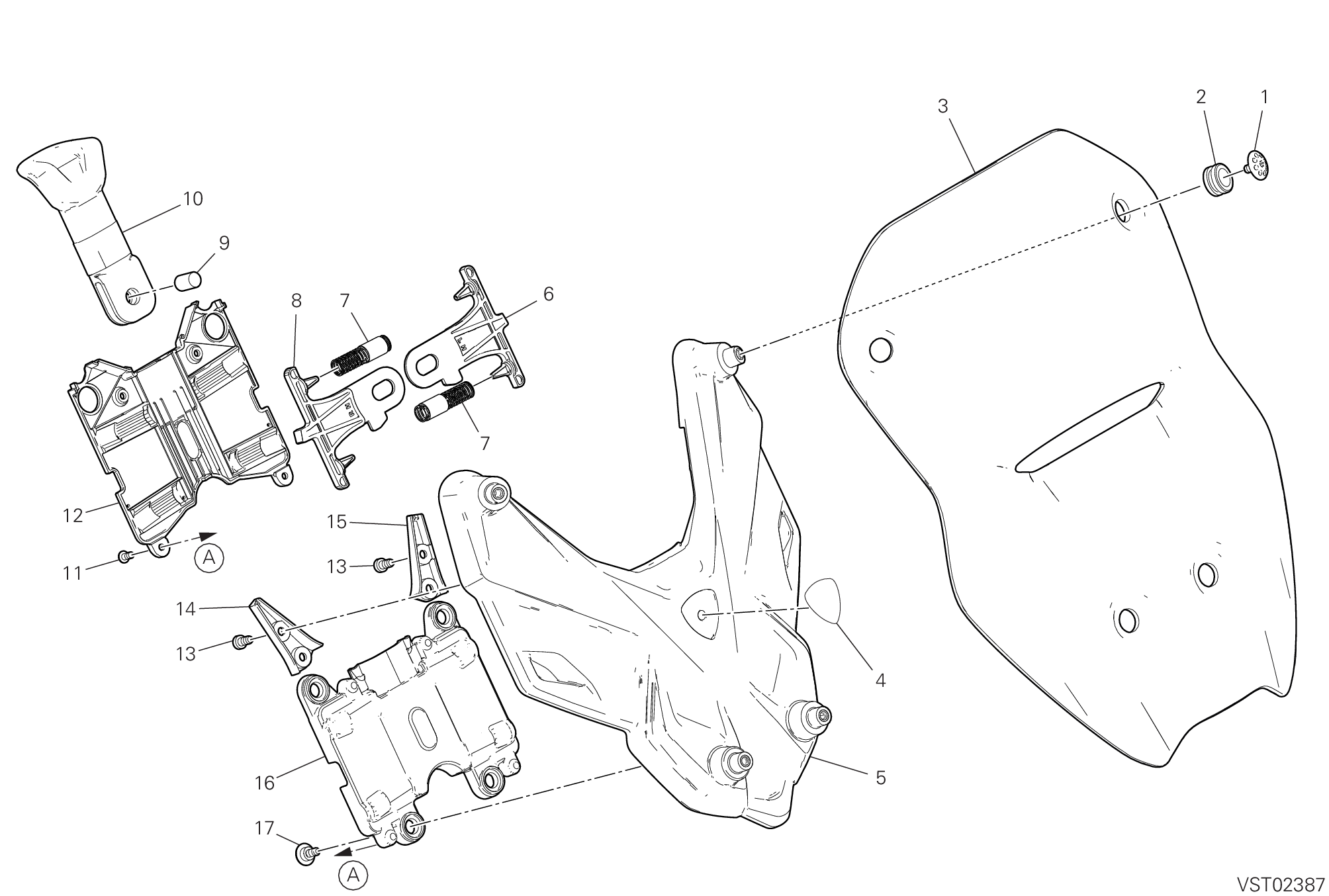 37A CAPOT AVANT POUR MULTISTRADA V4 RS 2024