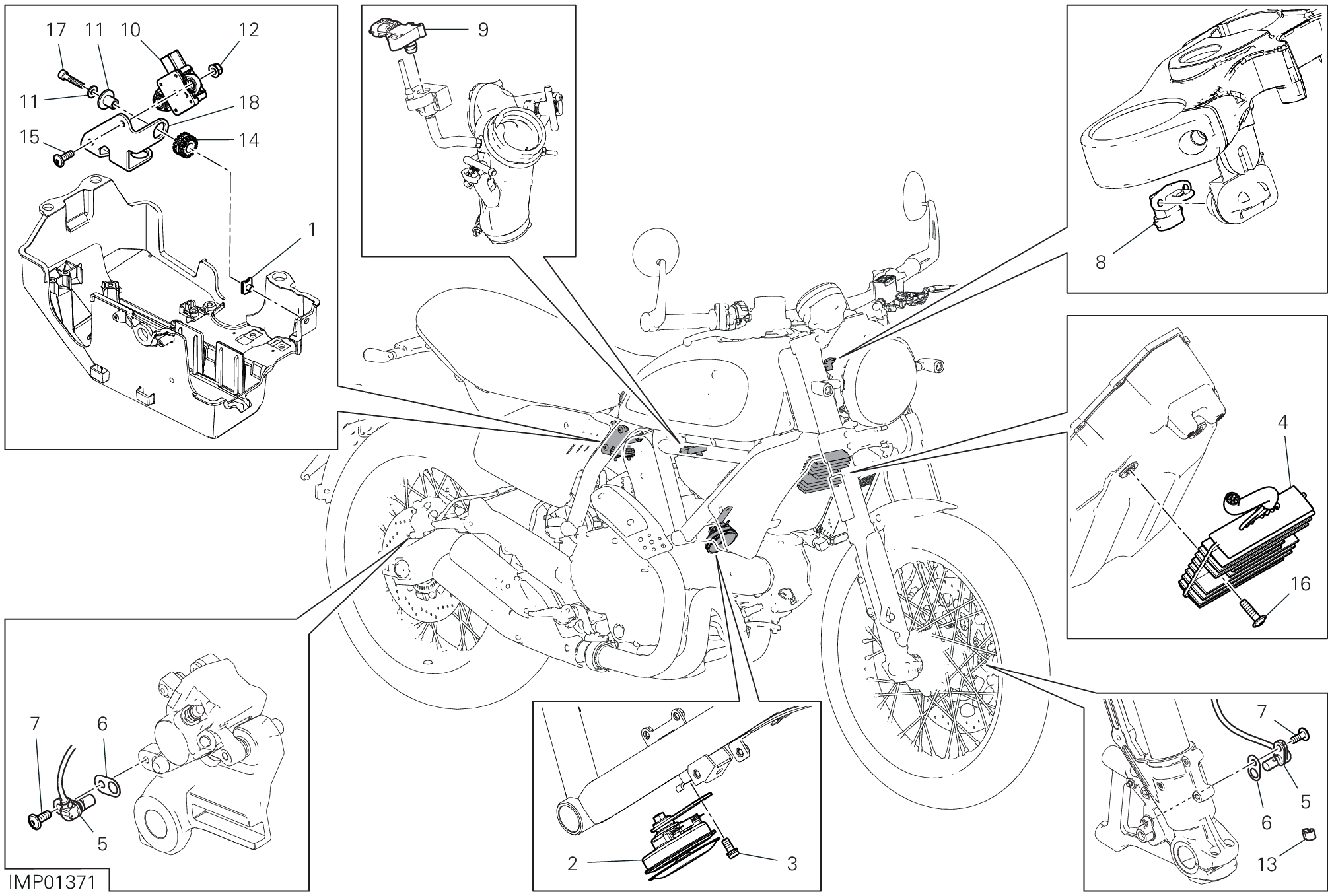 13D DISOISITIF ELECTRIQUES POUR SCRAMBLER NIGHTSHIFT 2022