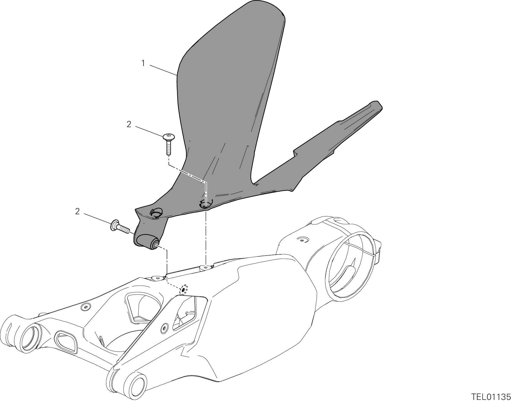 27A GARDE BOUE ARRIERE POUR SUPERBIKE PANIGALE V4 R 2024