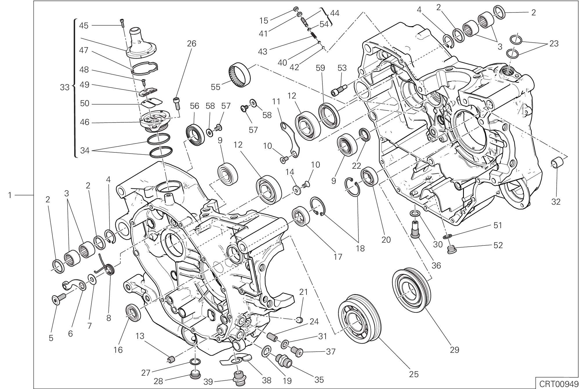 09A PAIRE DE DEMI CARTERS POUR SCRAMBLER FULL THROTTLE 2G 2023