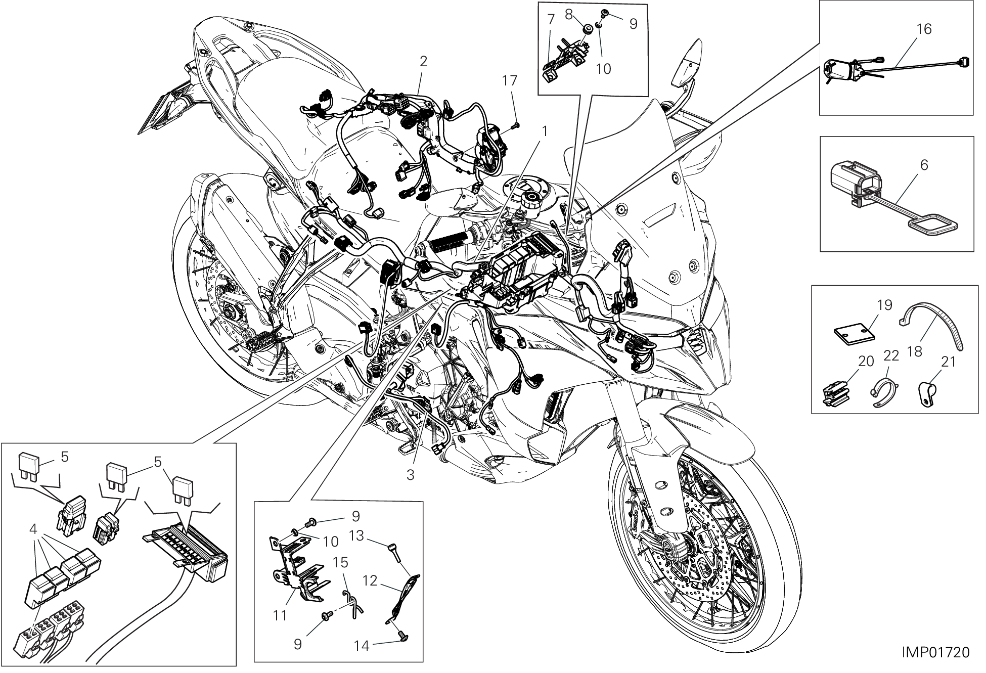 18B FAISCEAU DE FILS POUR MULTISTRADA V2 2025