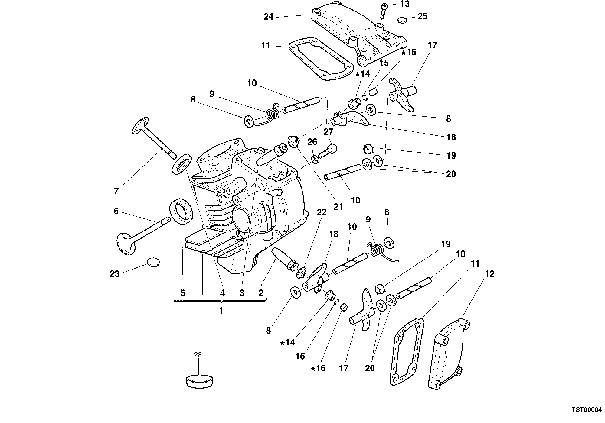 015 CULASSE HORIZONTALE POUR MONSTER 750 2000