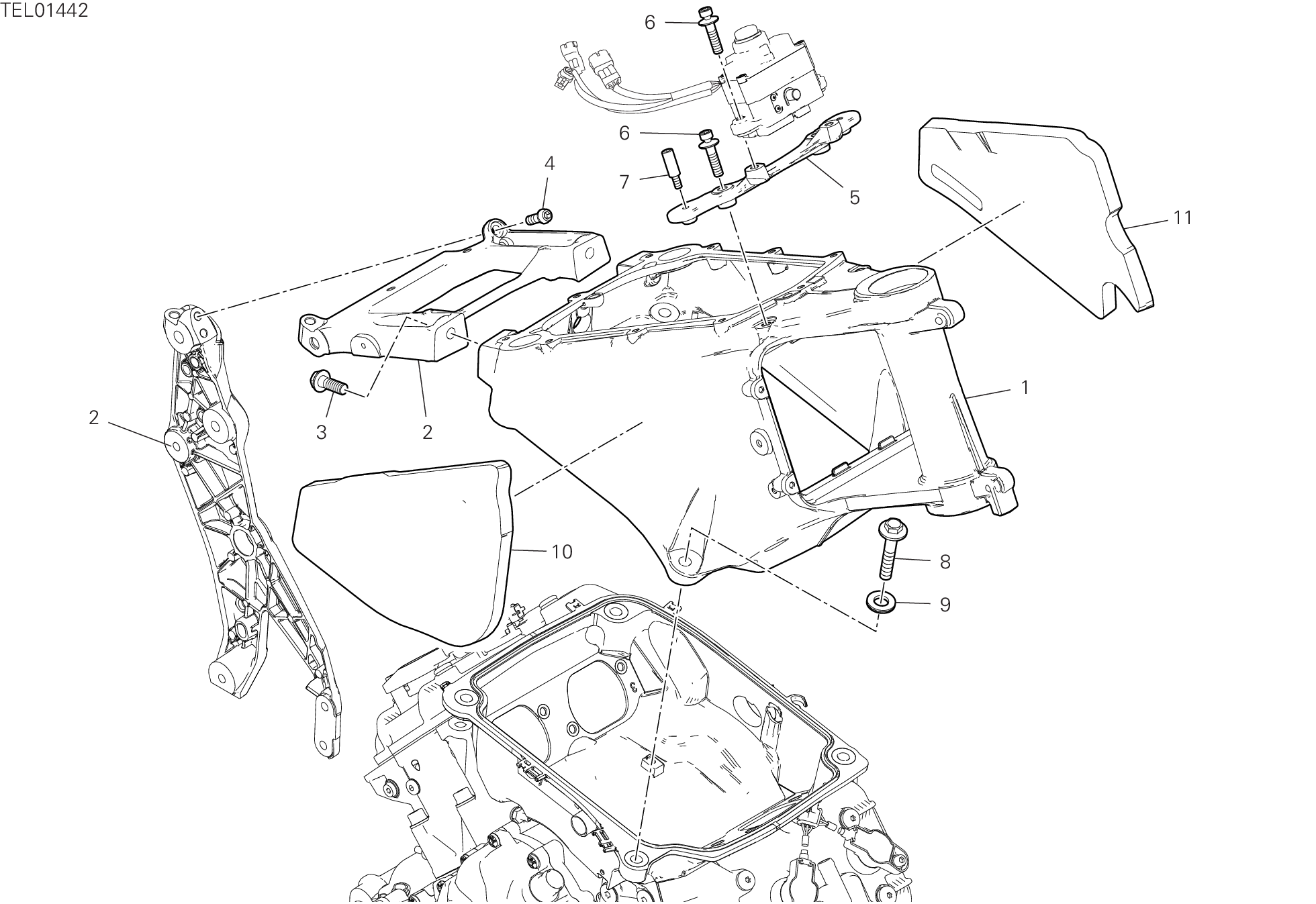 33B CADRE POUR MULTISTRADA V4 PIKES PEAK 2024