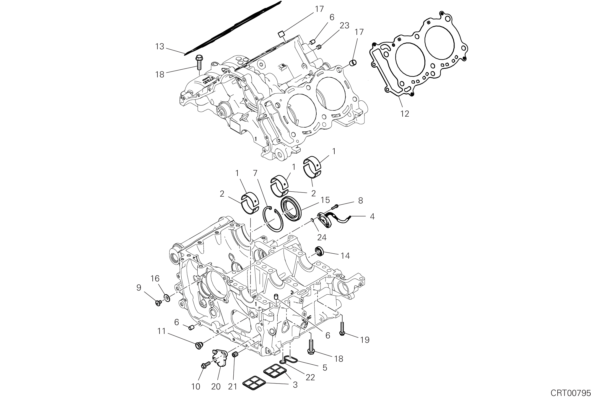 09D PAIRE DE DEMI CARTERS POUR SUPERBIKE PANIGALE V4 2019