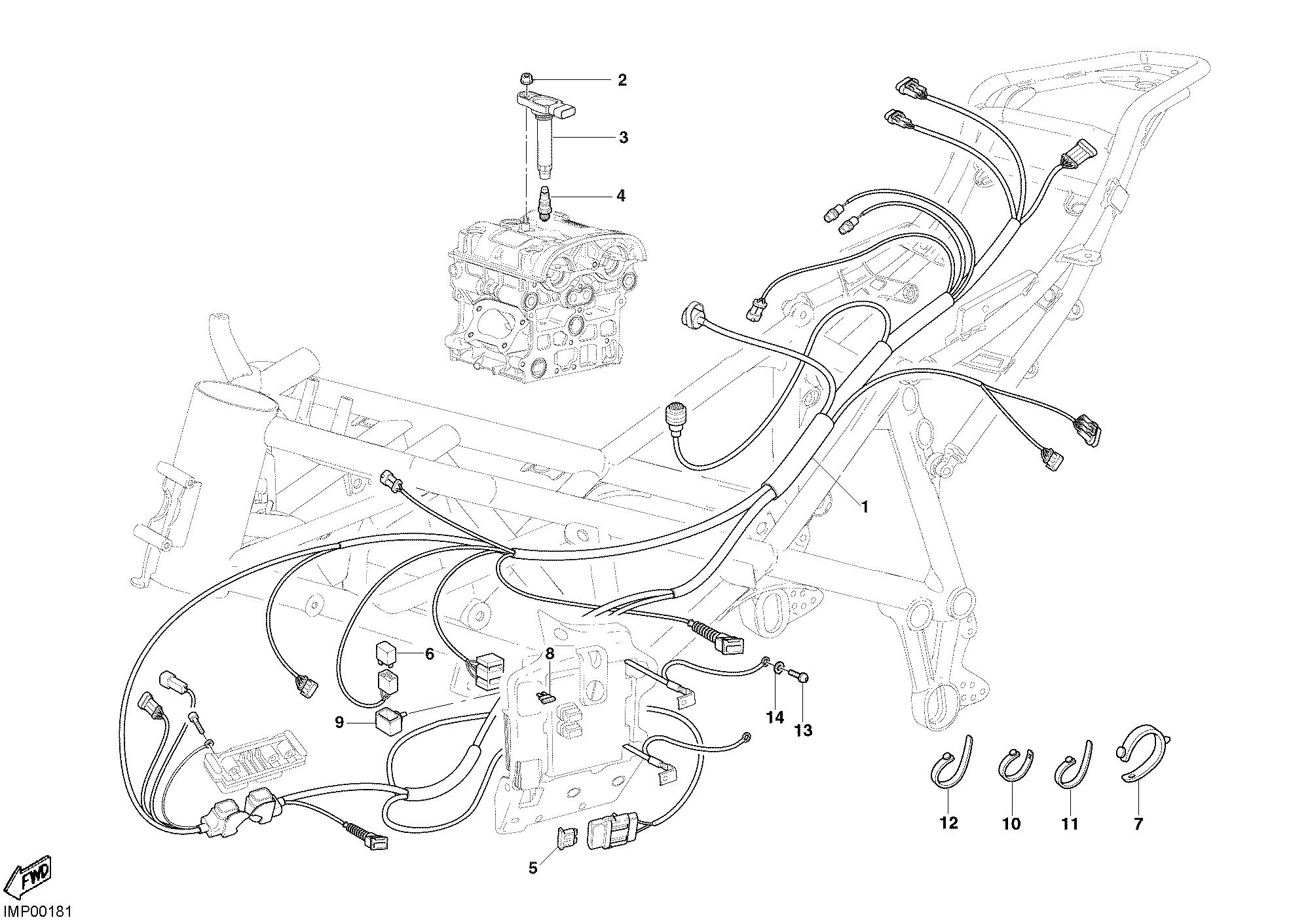 18A FAISCEAU DE FILS POUR SUPERBIKE 749 S 2003